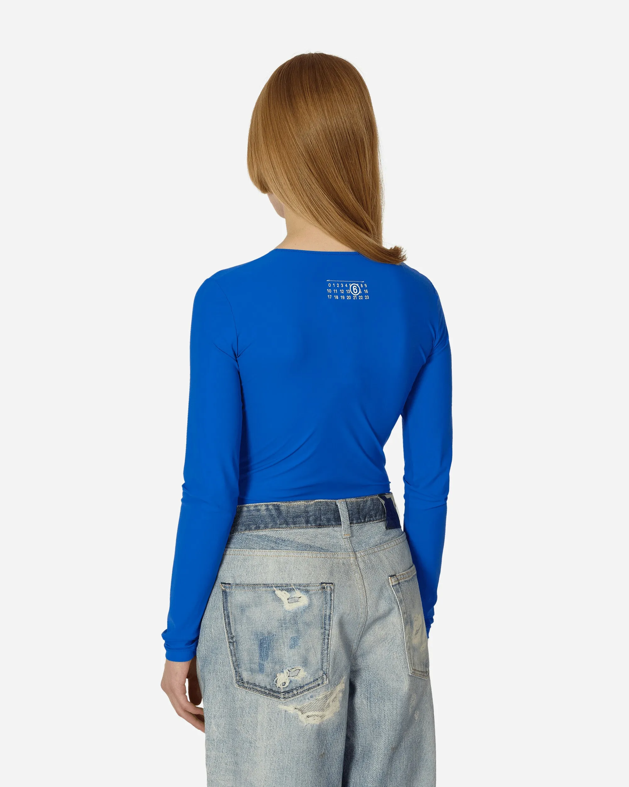 Langarm-Body Blau