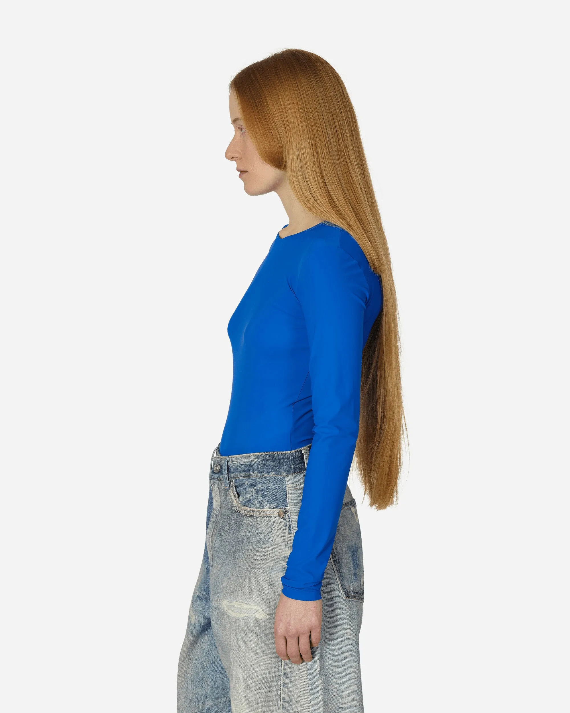 Langarm-Body Blau