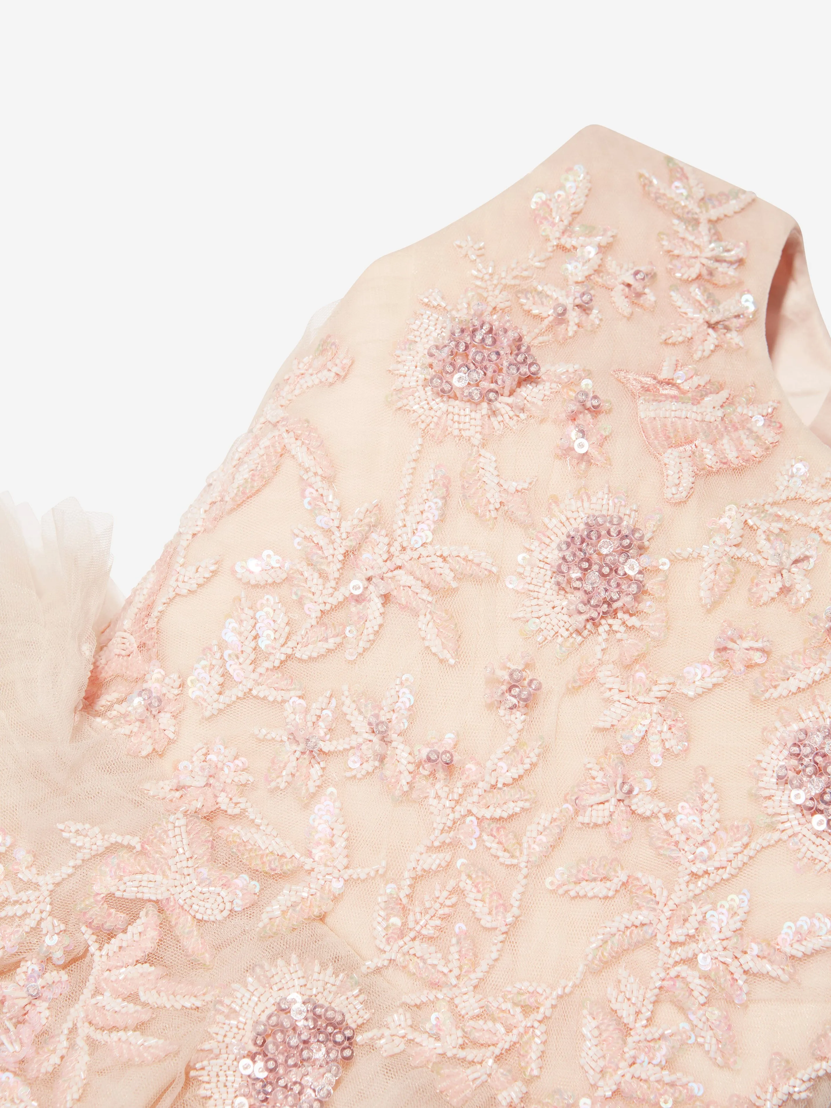 Maison Ava Mädchen Coralie Kleid in Rosa