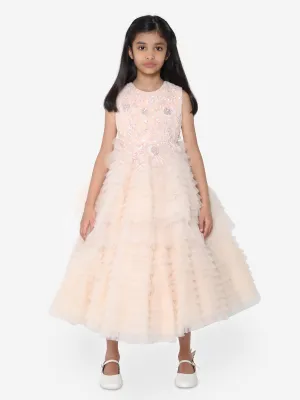 Maison Ava Mädchen Coralie Kleid in Rosa
