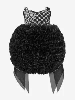 Maison Ava Mädchen Pomme Gelegenheitskleid in Schwarz