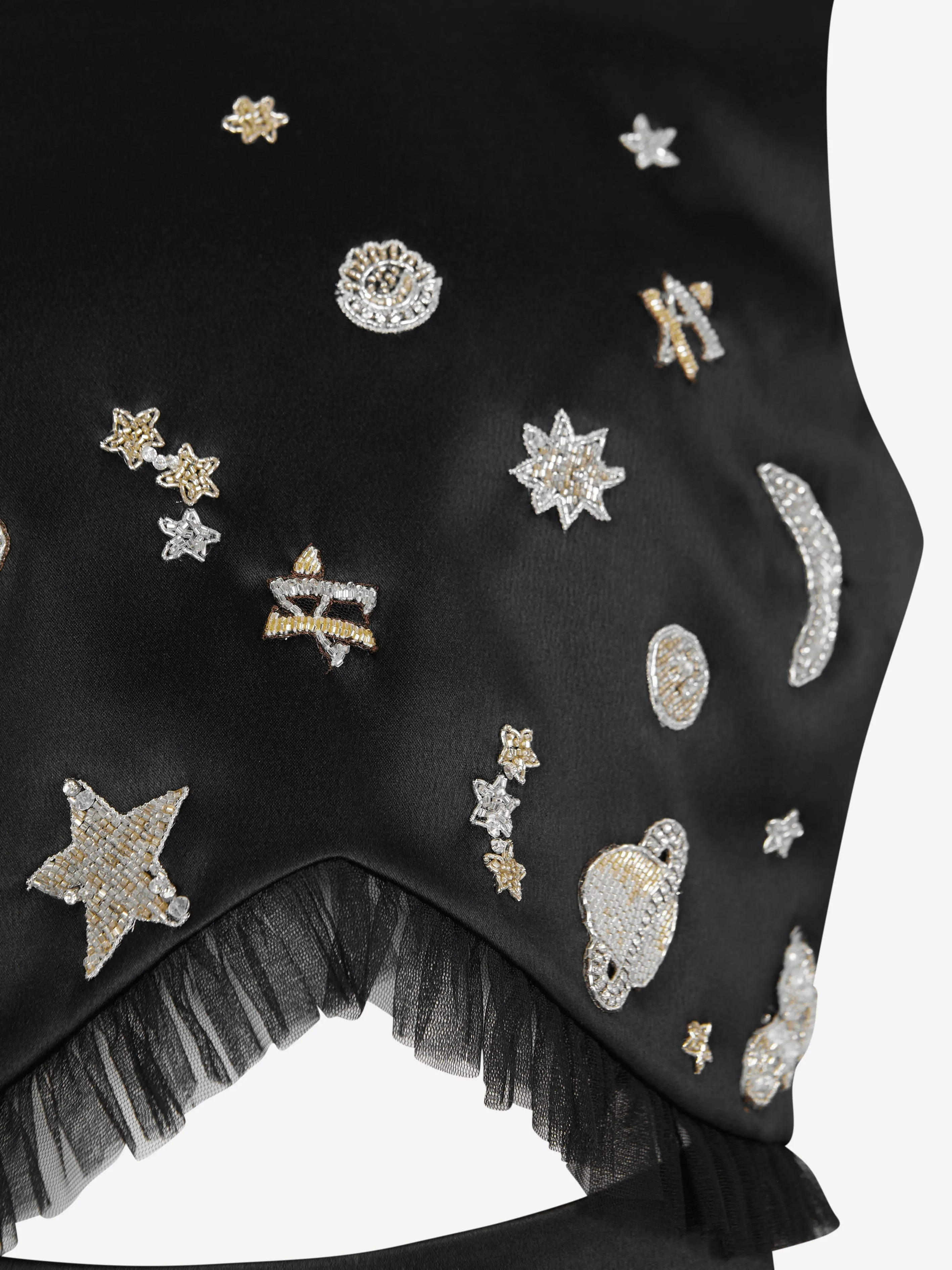 Maison Ava Mädchen Mittwoch Anlasskleid in Schwarz