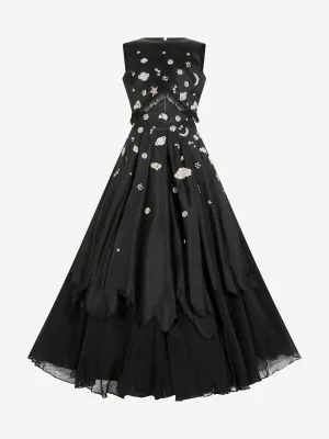 Maison Ava Mädchen Mittwoch Anlasskleid in Schwarz