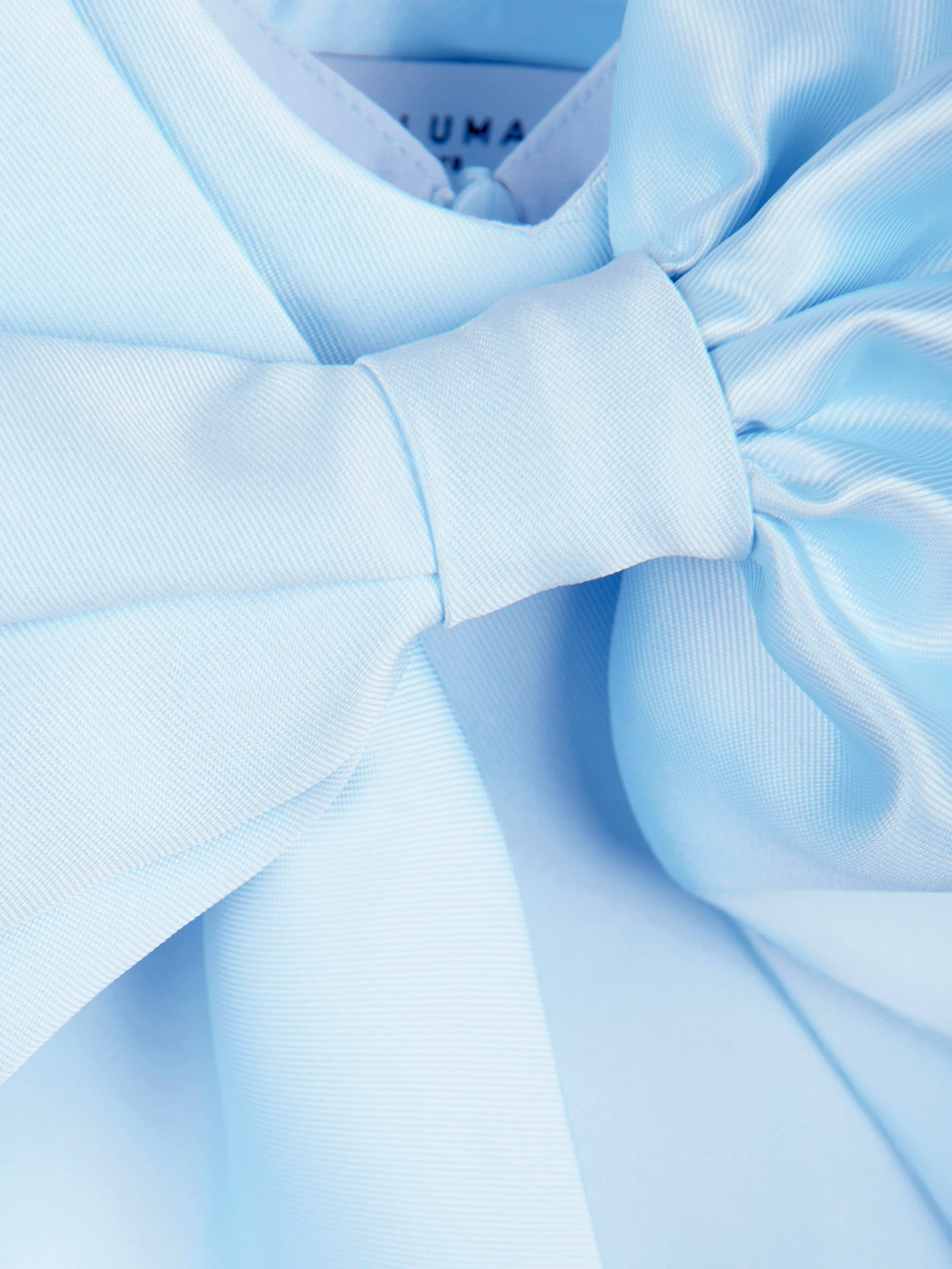 Mama Luma Girls Große Schleife Rüschenfestkleid in Blau
