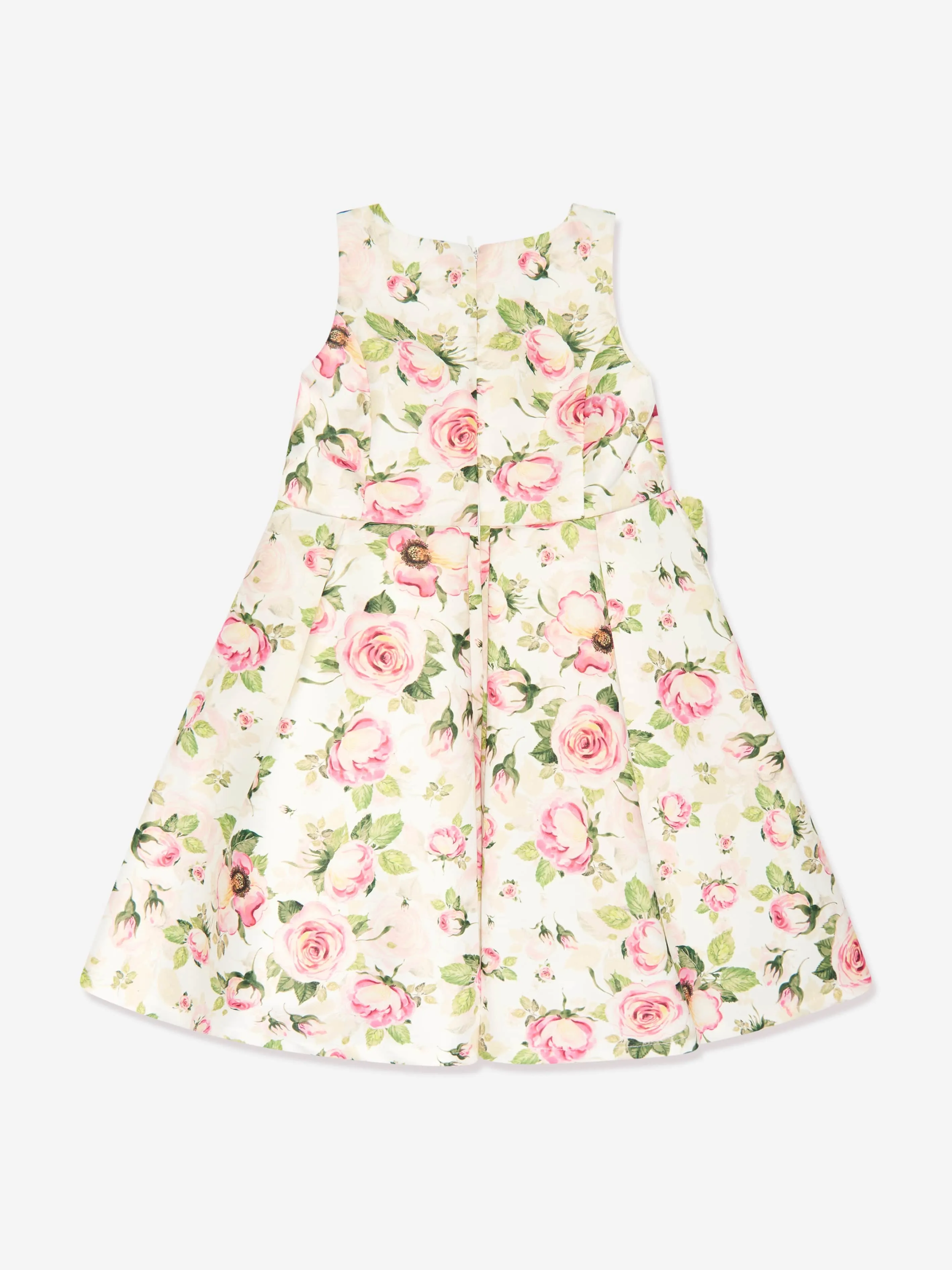 Mama Luma Girls Blumenkleid in Weiß