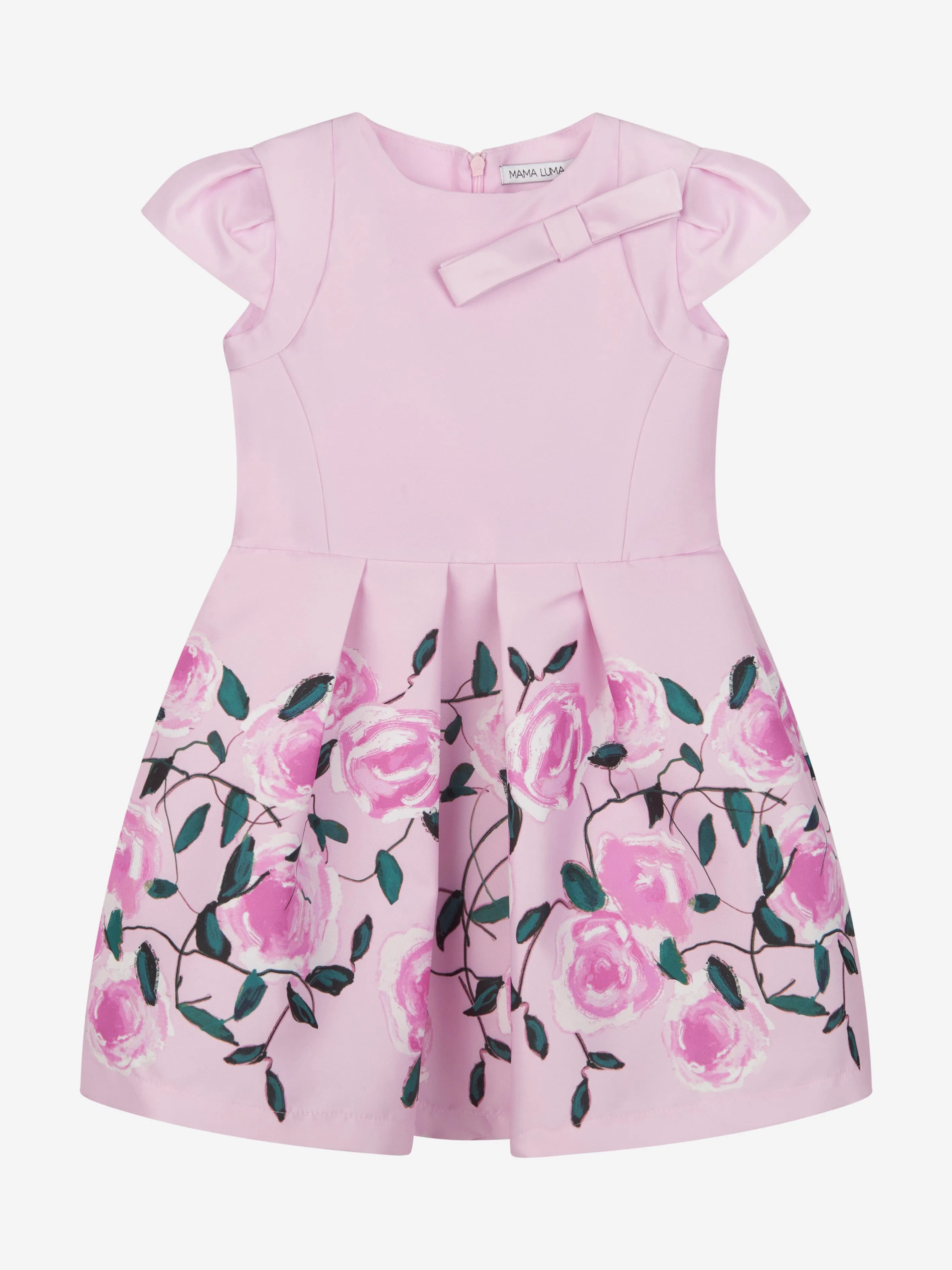Mama Luma Mädchen Blumenkleid in Rosa