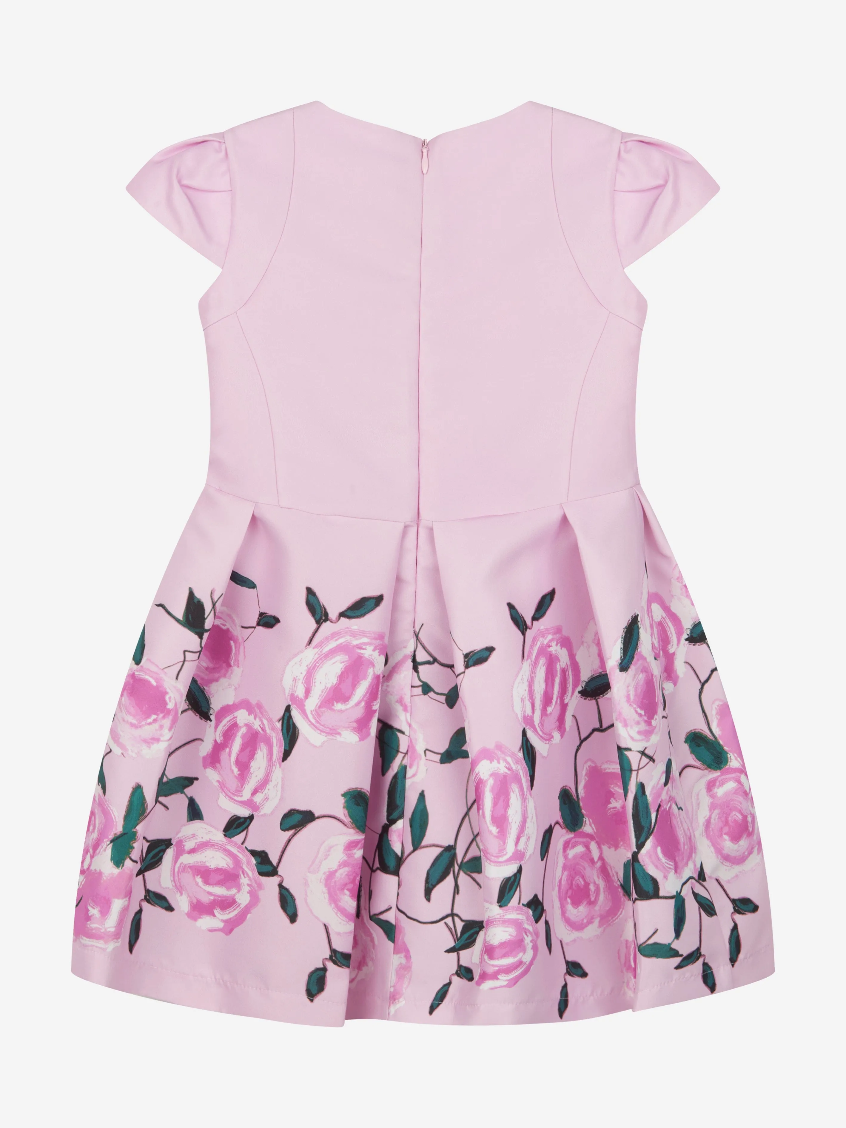 Mama Luma Mädchen Blumenkleid in Rosa