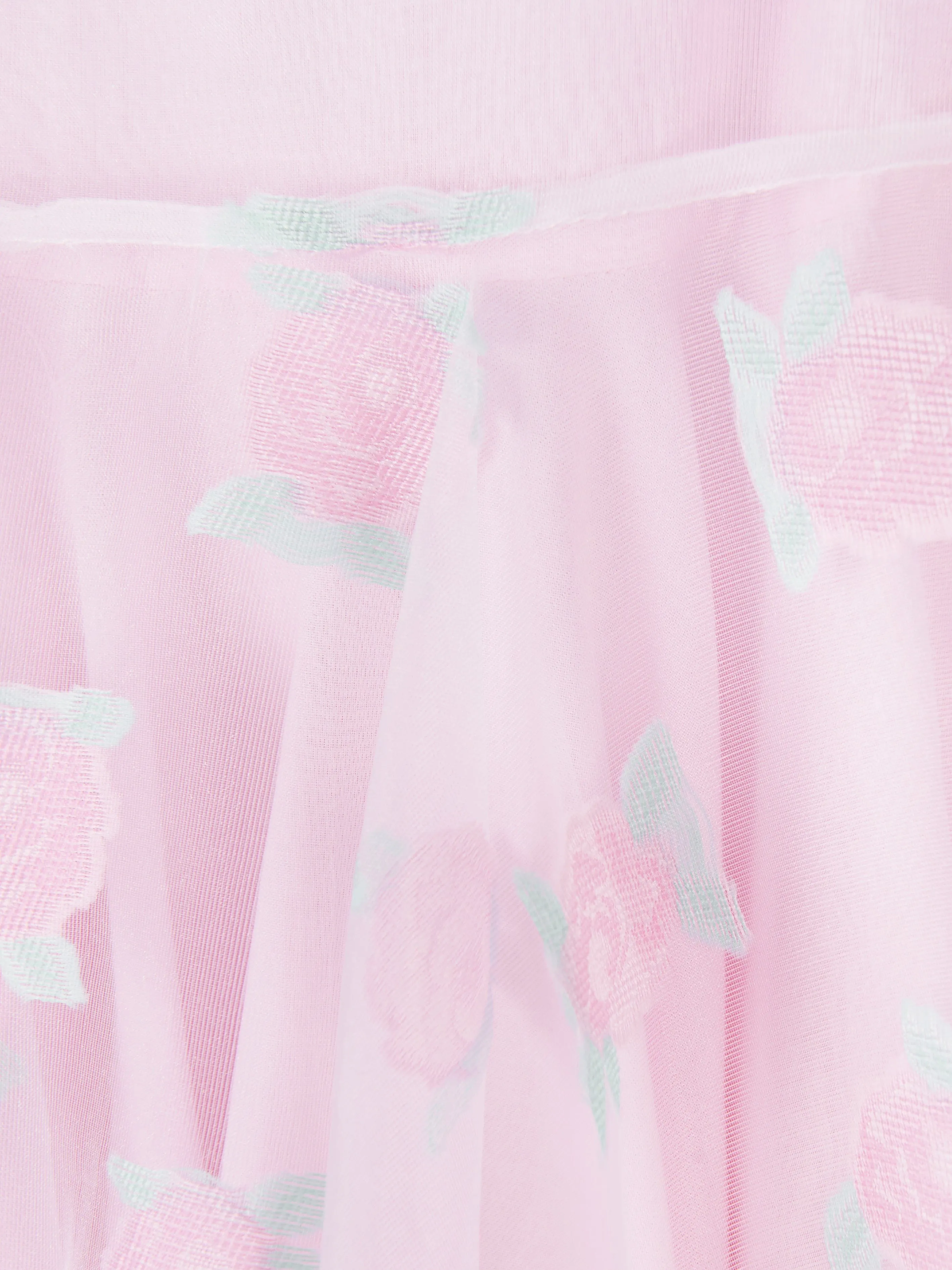 Mama Luma Girls Mikro-Blumen Prinzessinnenkleid in Rosa