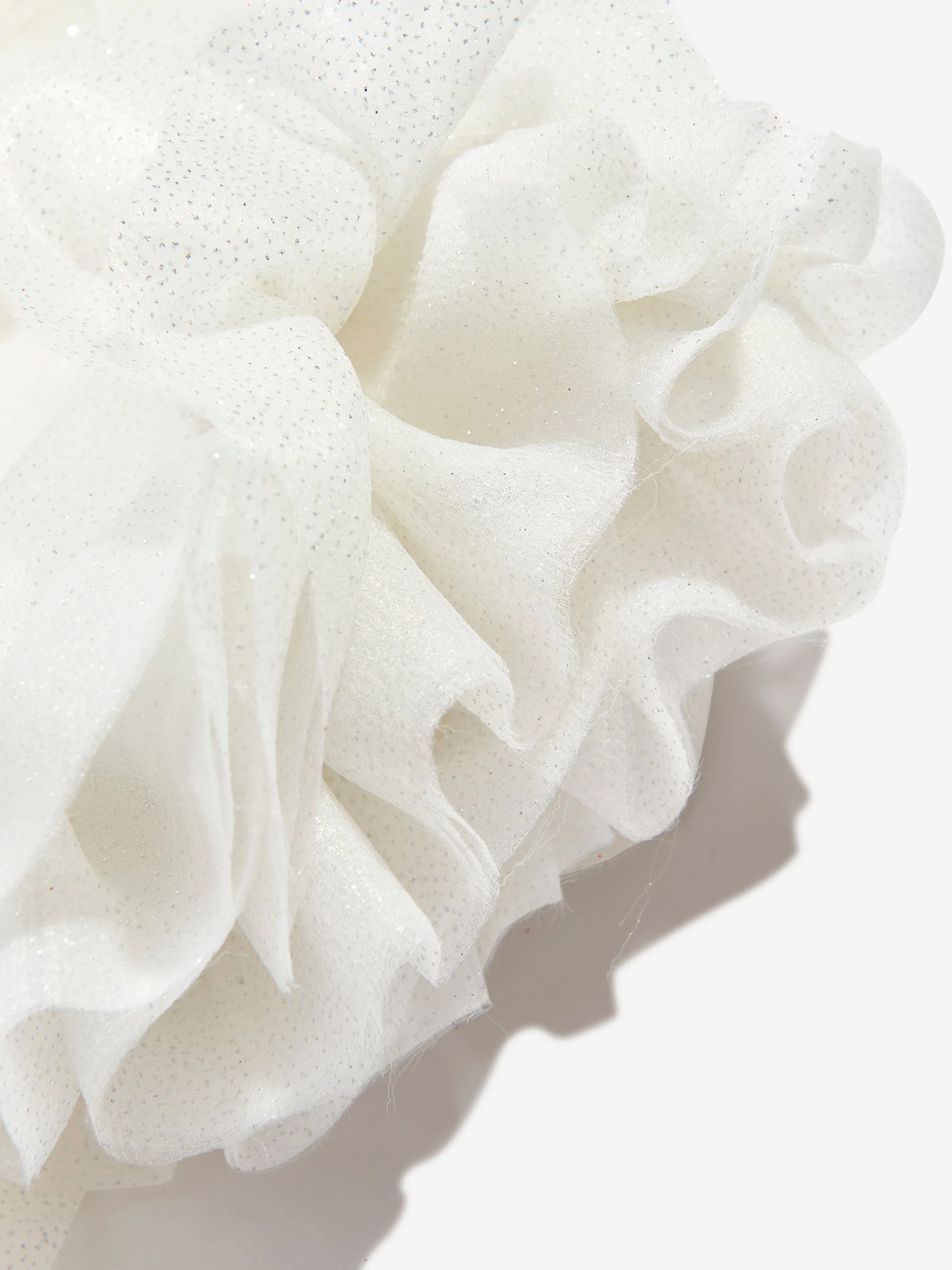 Mama Luma Girls Puffärmel Tüllkleid in Weiß