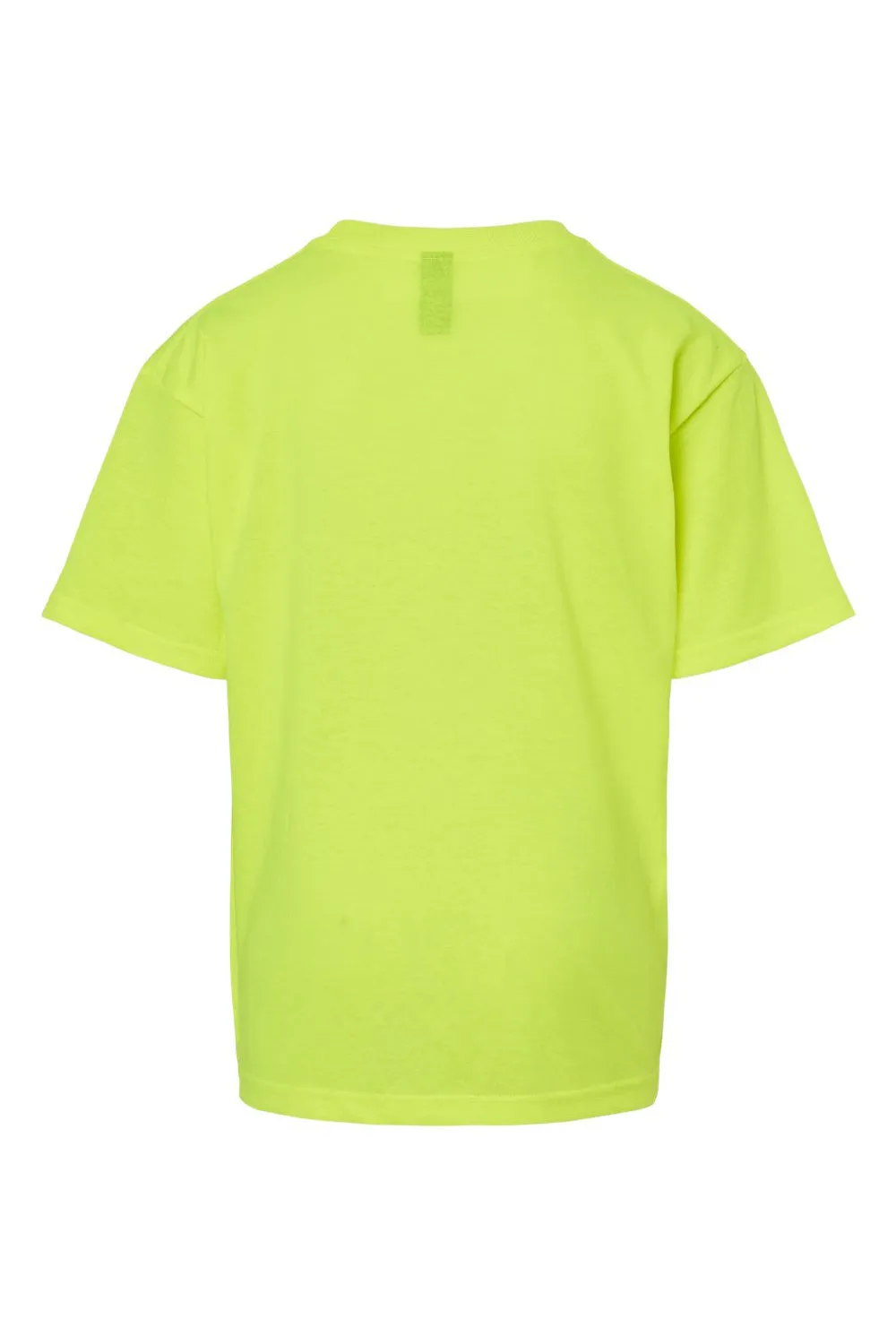M&O Youth Gold Soft Touch Kurzarm Rundhals T-Shirt - Sicherheitsgrün