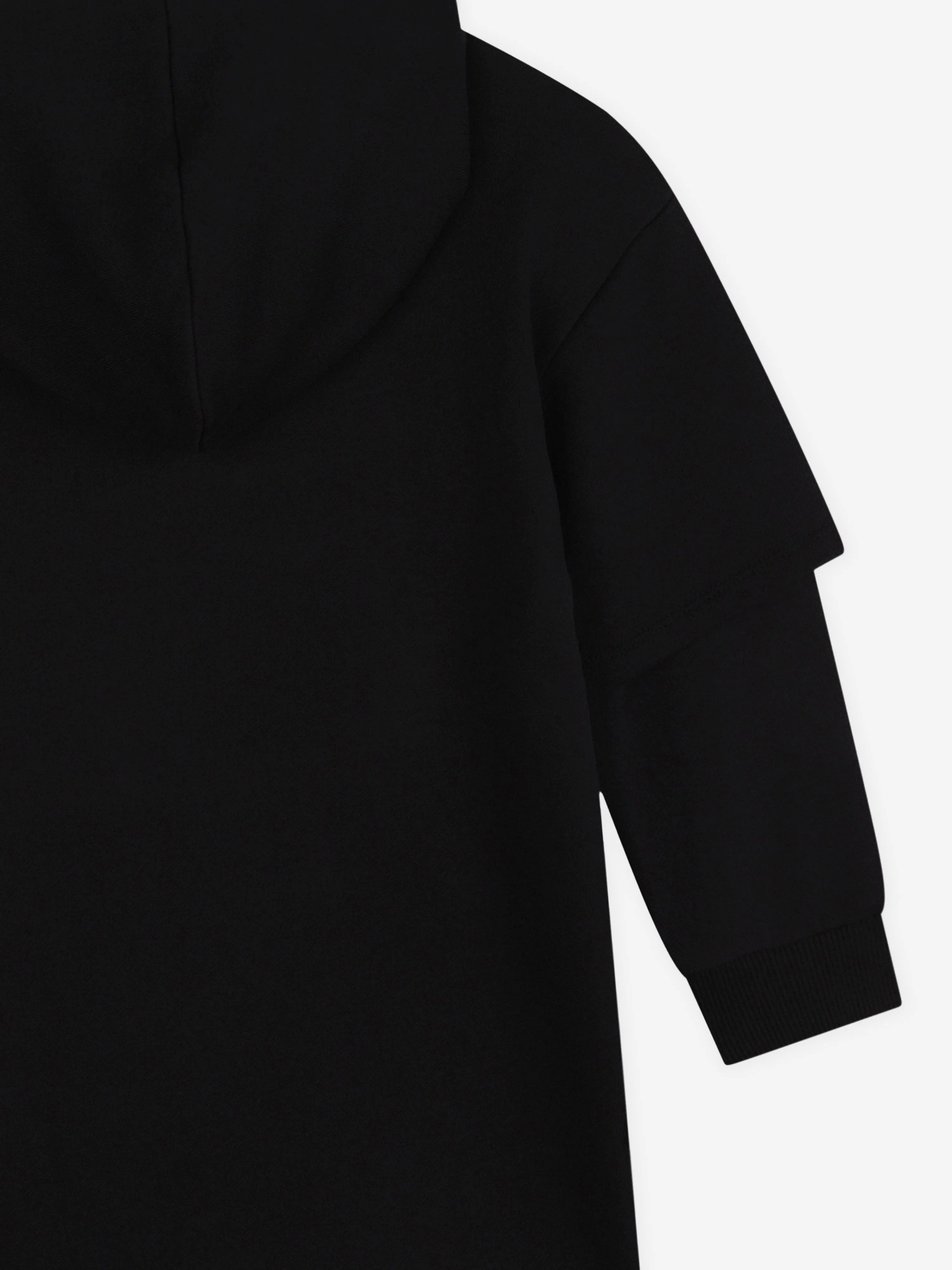 MARC JACOBS Mädchen Kapuzenpullover-Kleid in Schwarz