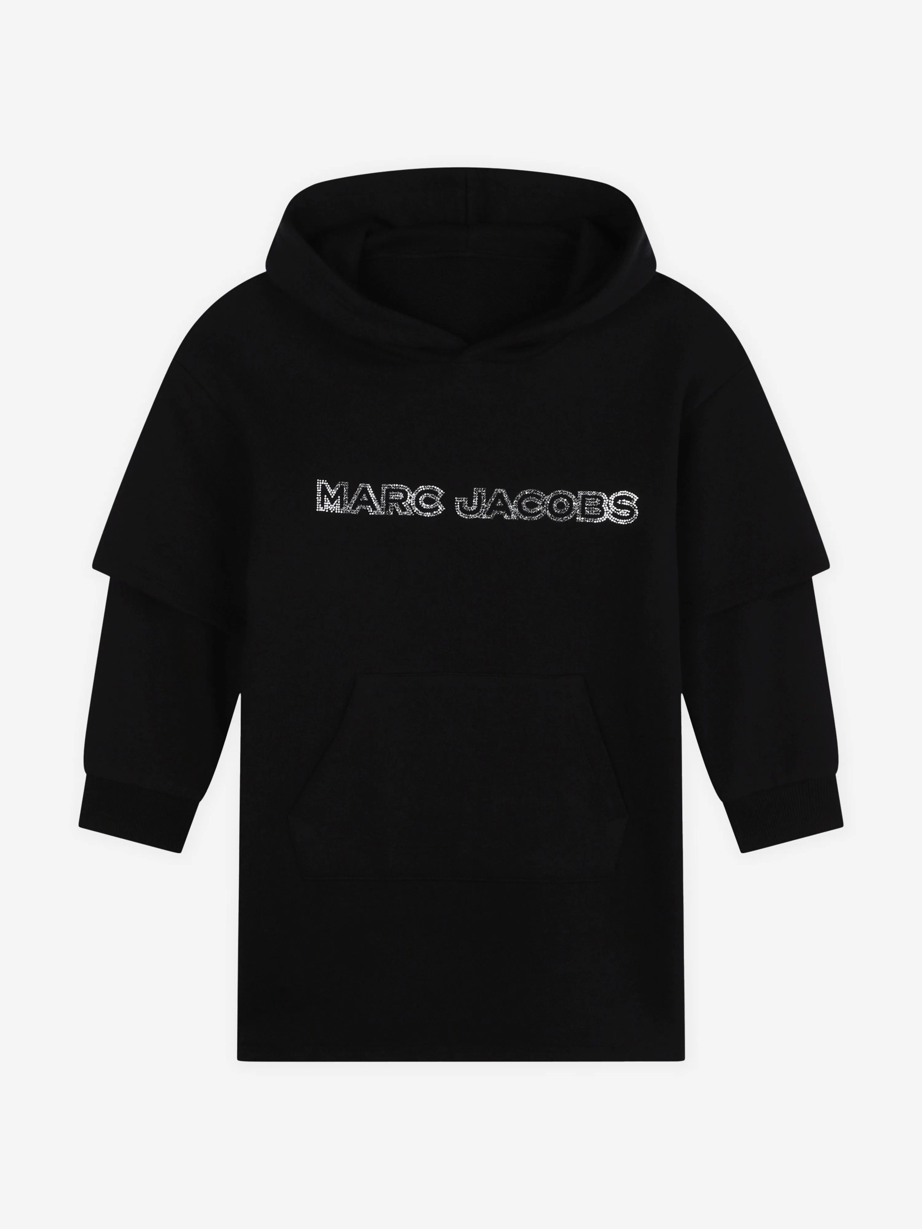 MARC JACOBS Mädchen Kapuzenpullover-Kleid in Schwarz