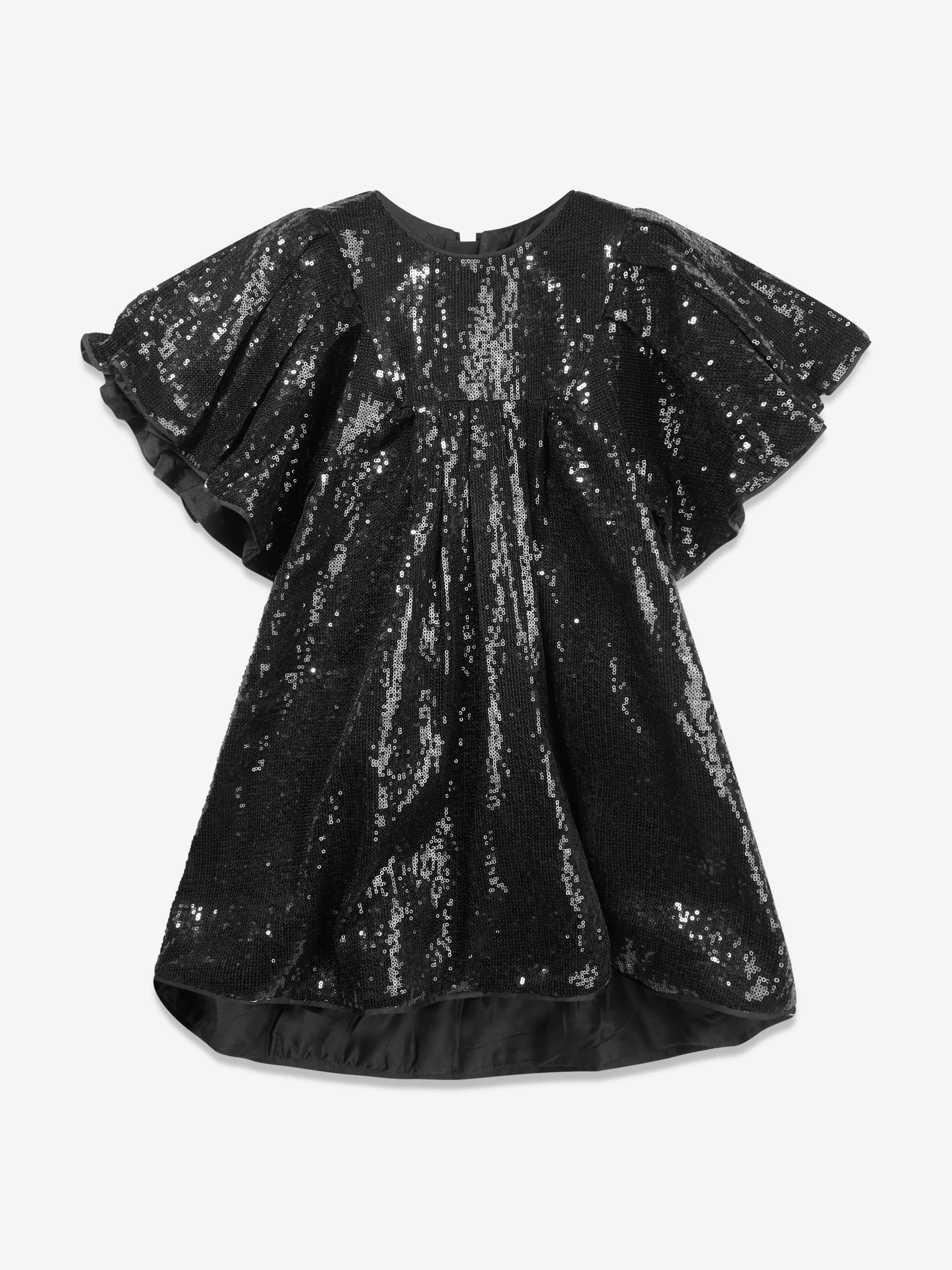 MARC JACOBS Mädchen Pailletten Abendkleid in Schwarz