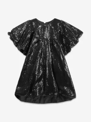 MARC JACOBS Mädchen Pailletten Abendkleid in Schwarz