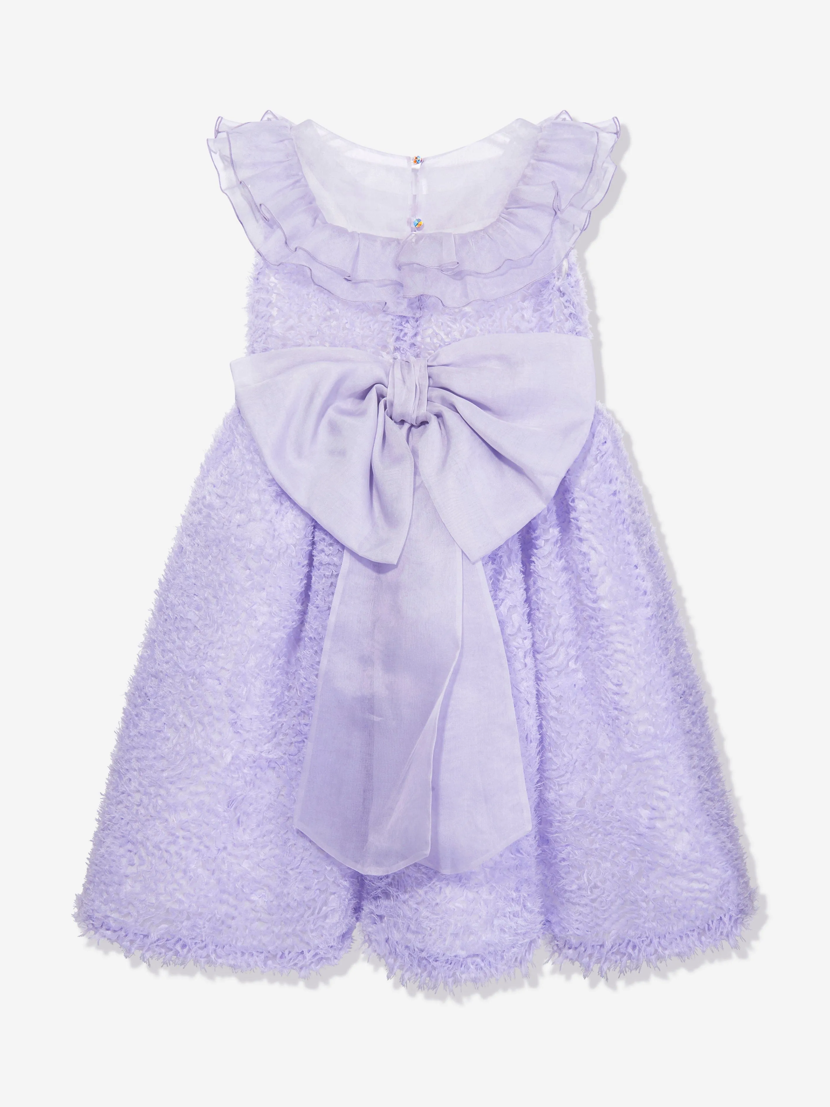 Marchesa Mädchen Seiden Chiffon Anlasskleid in Lila