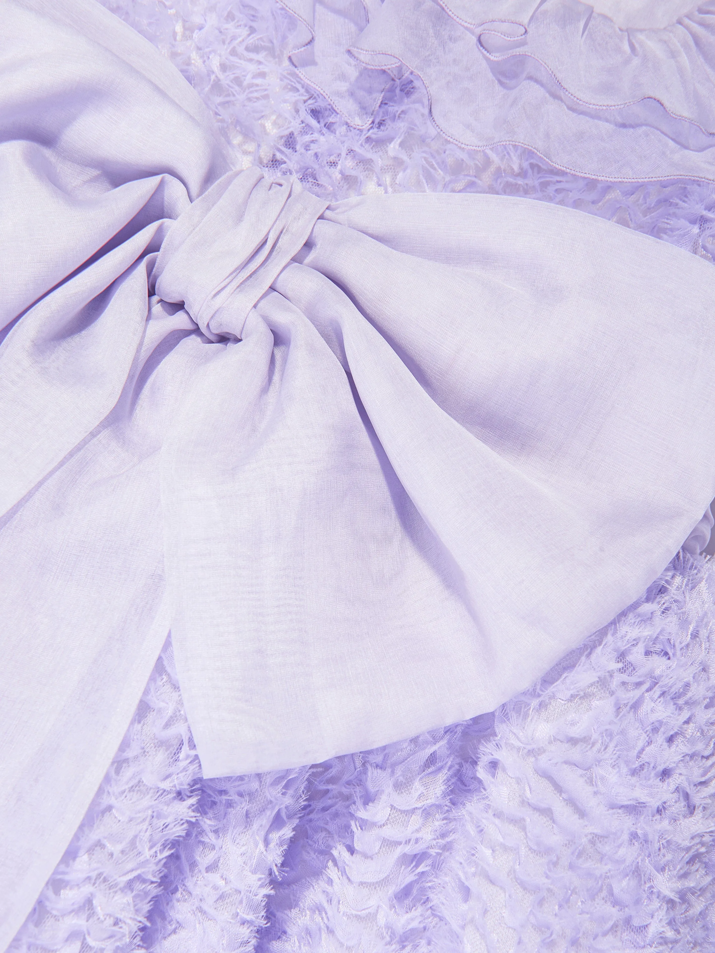 Marchesa Mädchen Seiden Chiffon Anlasskleid in Lila