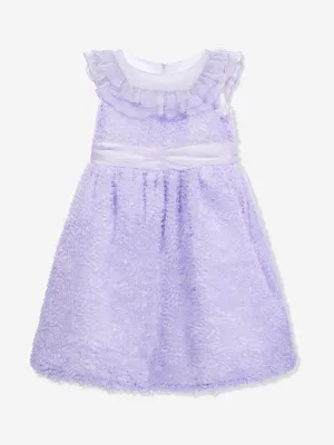 Marchesa Mädchen Seiden Chiffon Anlasskleid in Lila