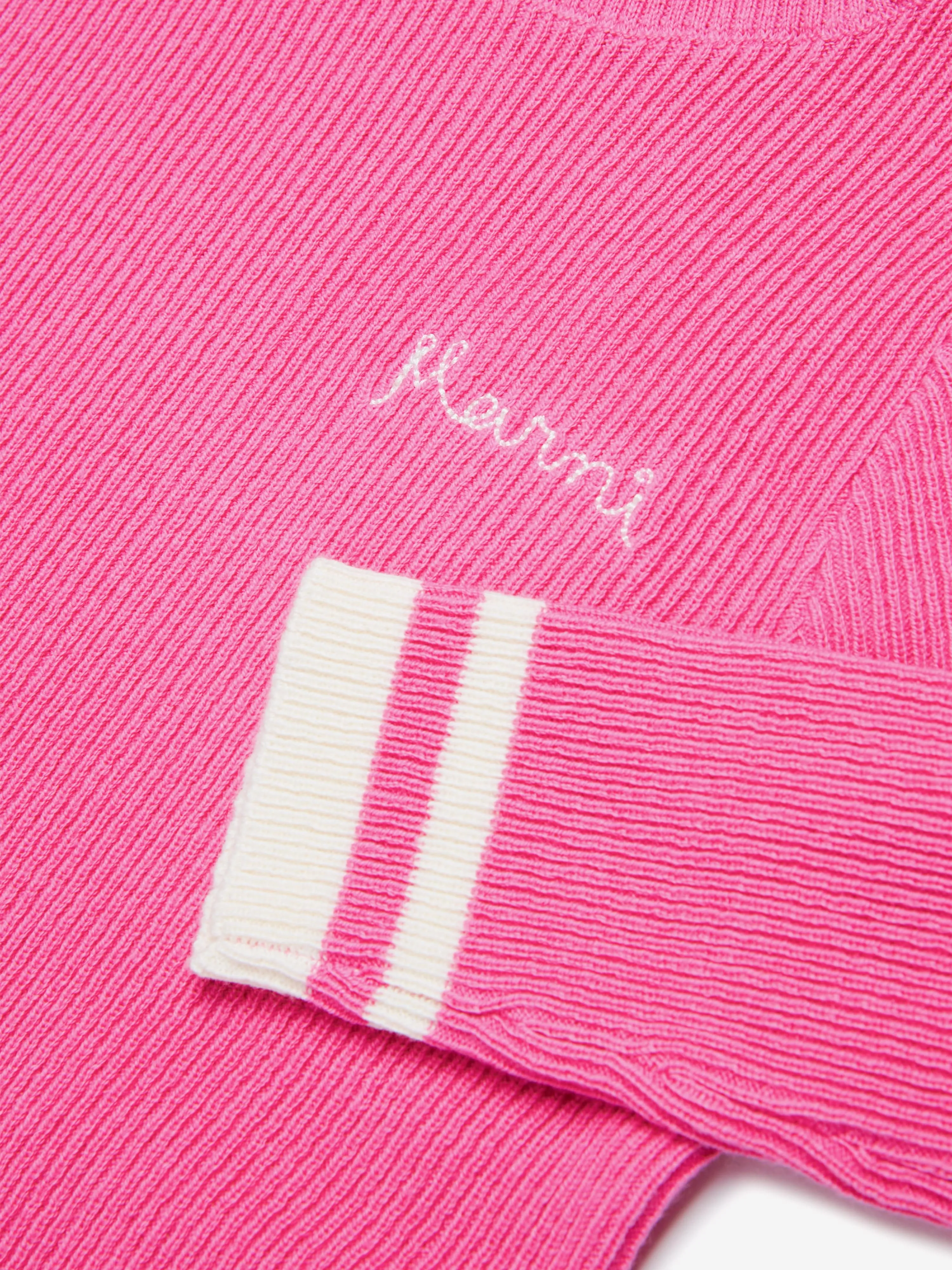 MARNI Mädchen Strickrollkragenpullover in Rosa