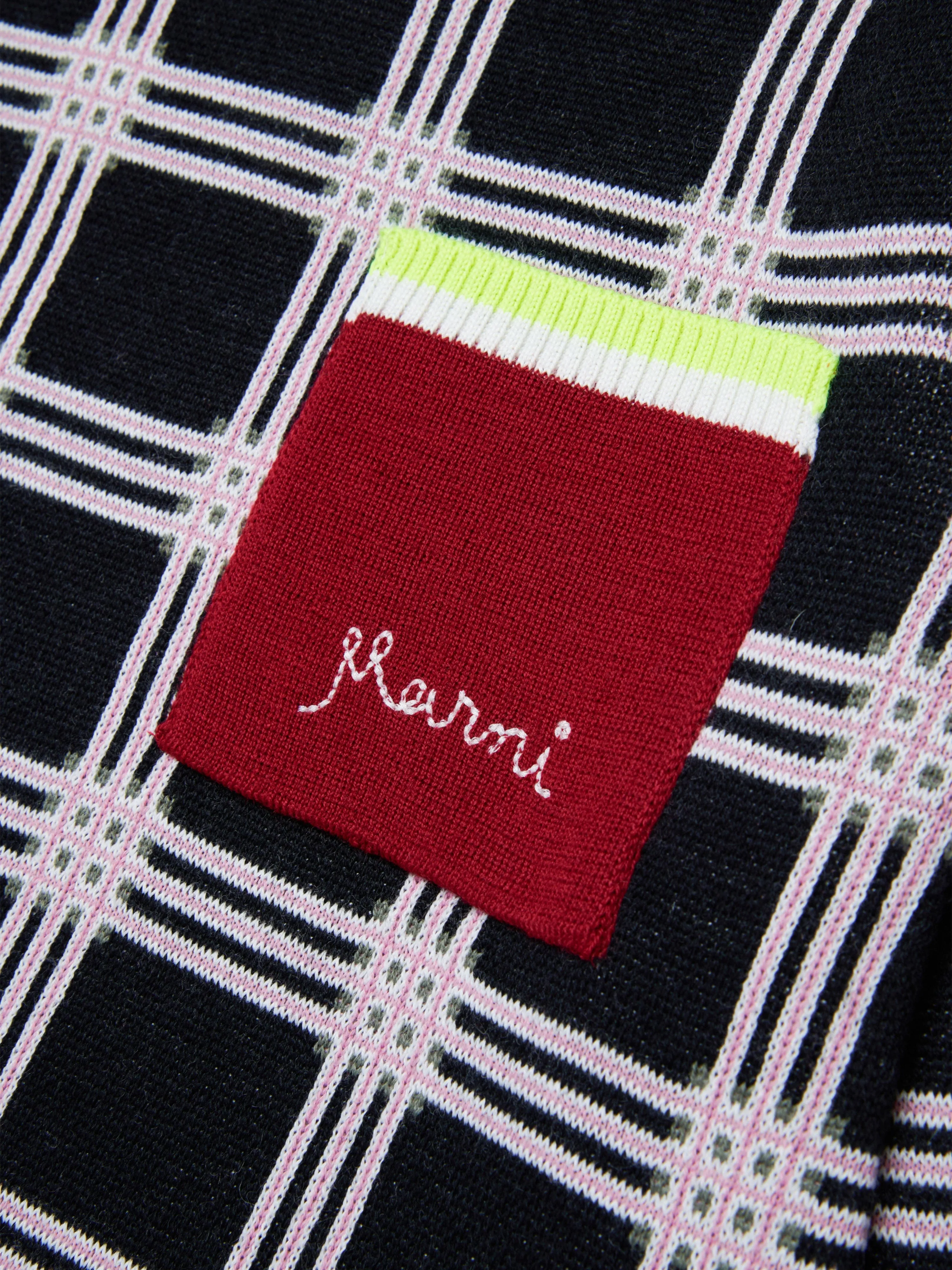 MARNI Mädchen Strickkleid in Schwarz