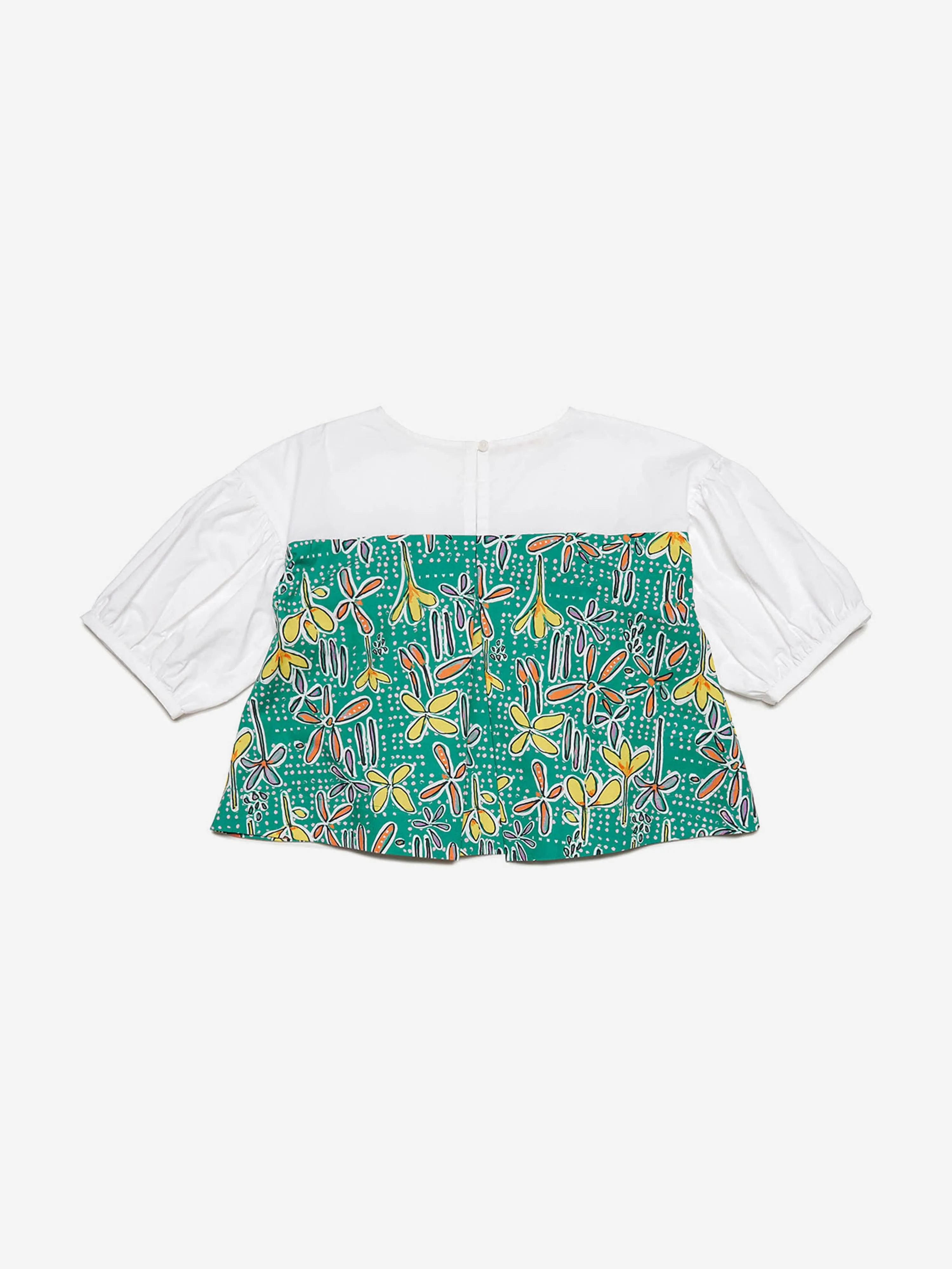 MARNI Grils Carioca Print Shirt in Grün