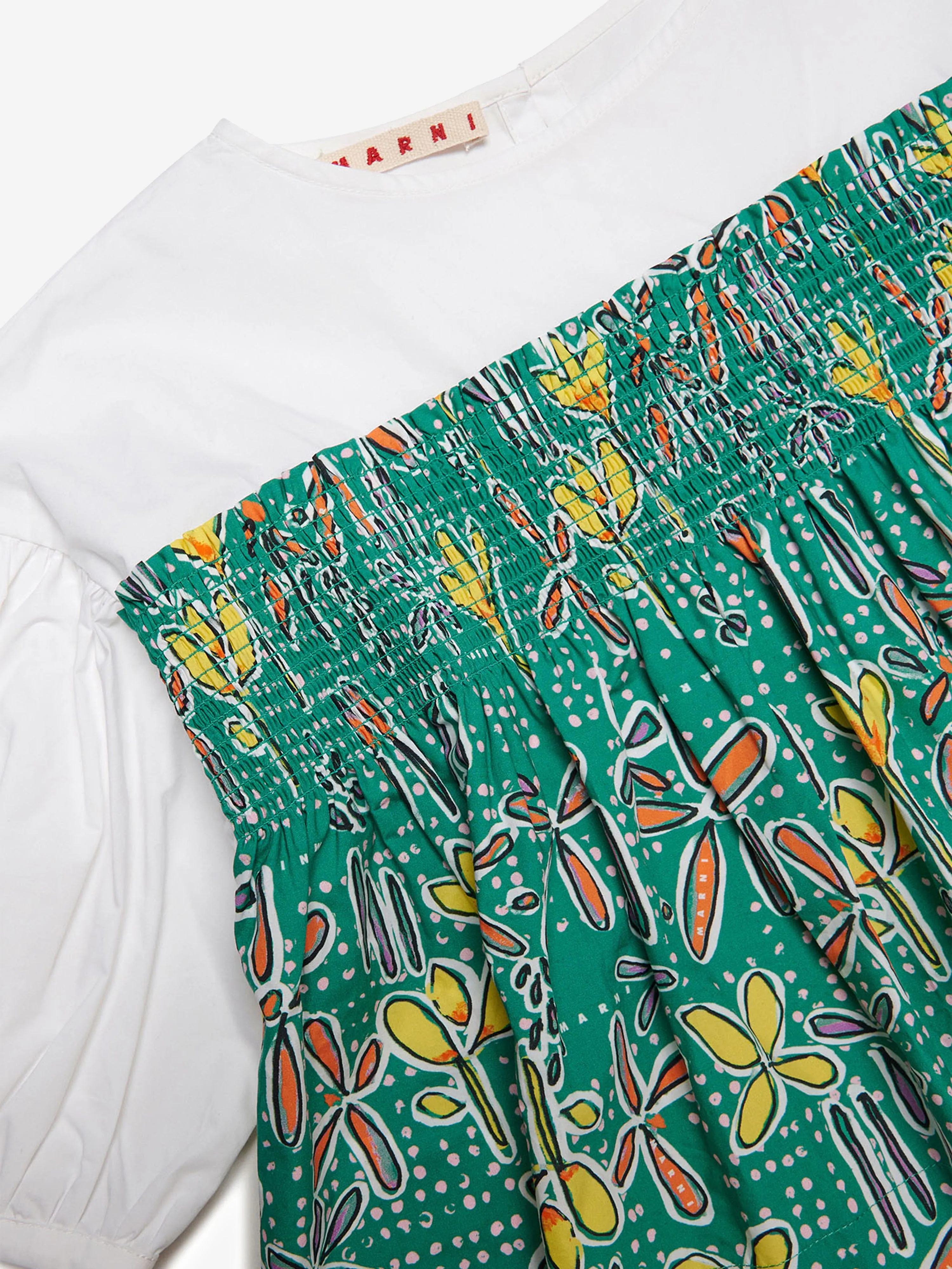 MARNI Grils Carioca Print Shirt in Grün