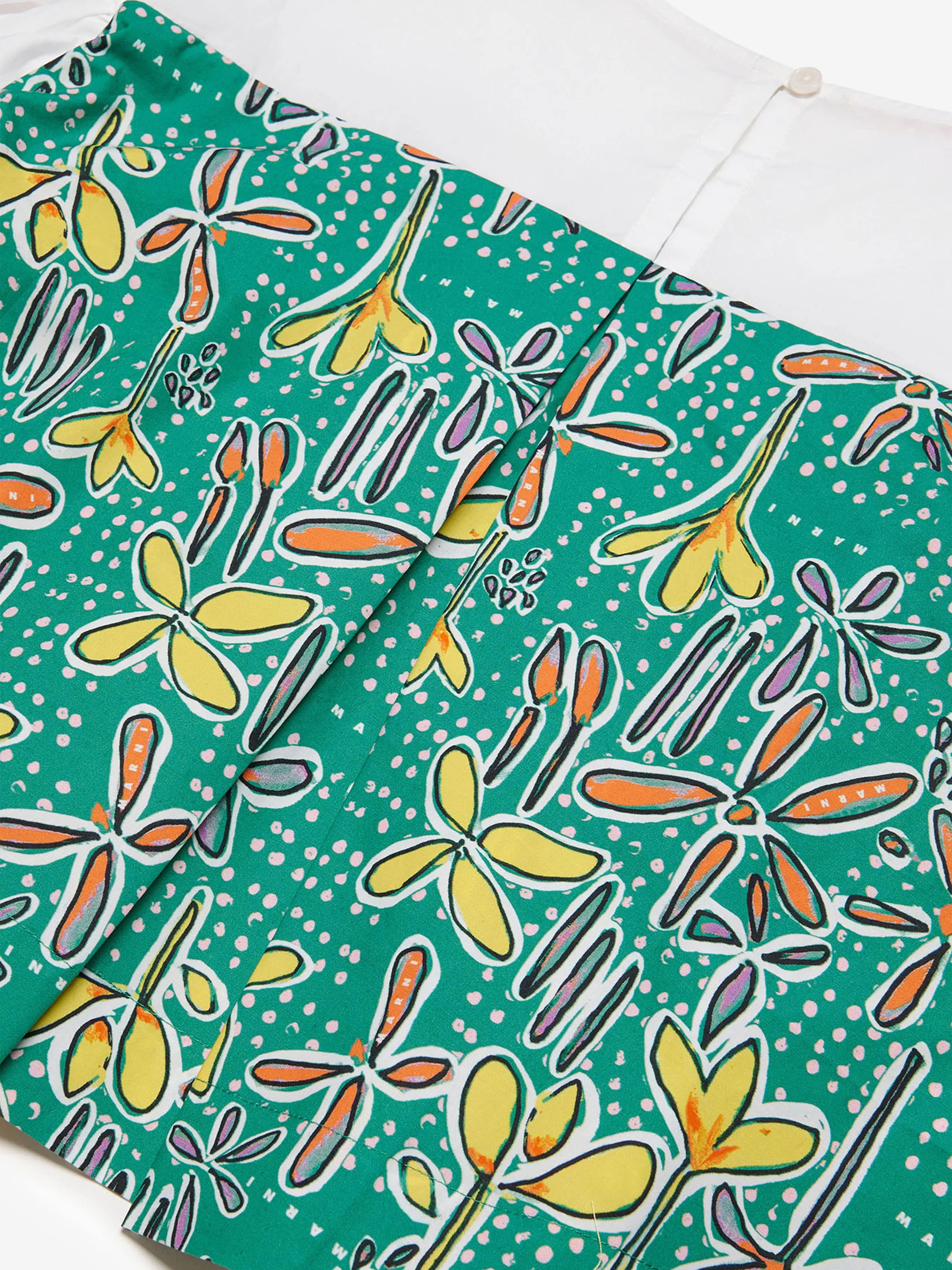 MARNI Grils Carioca Print Shirt in Grün