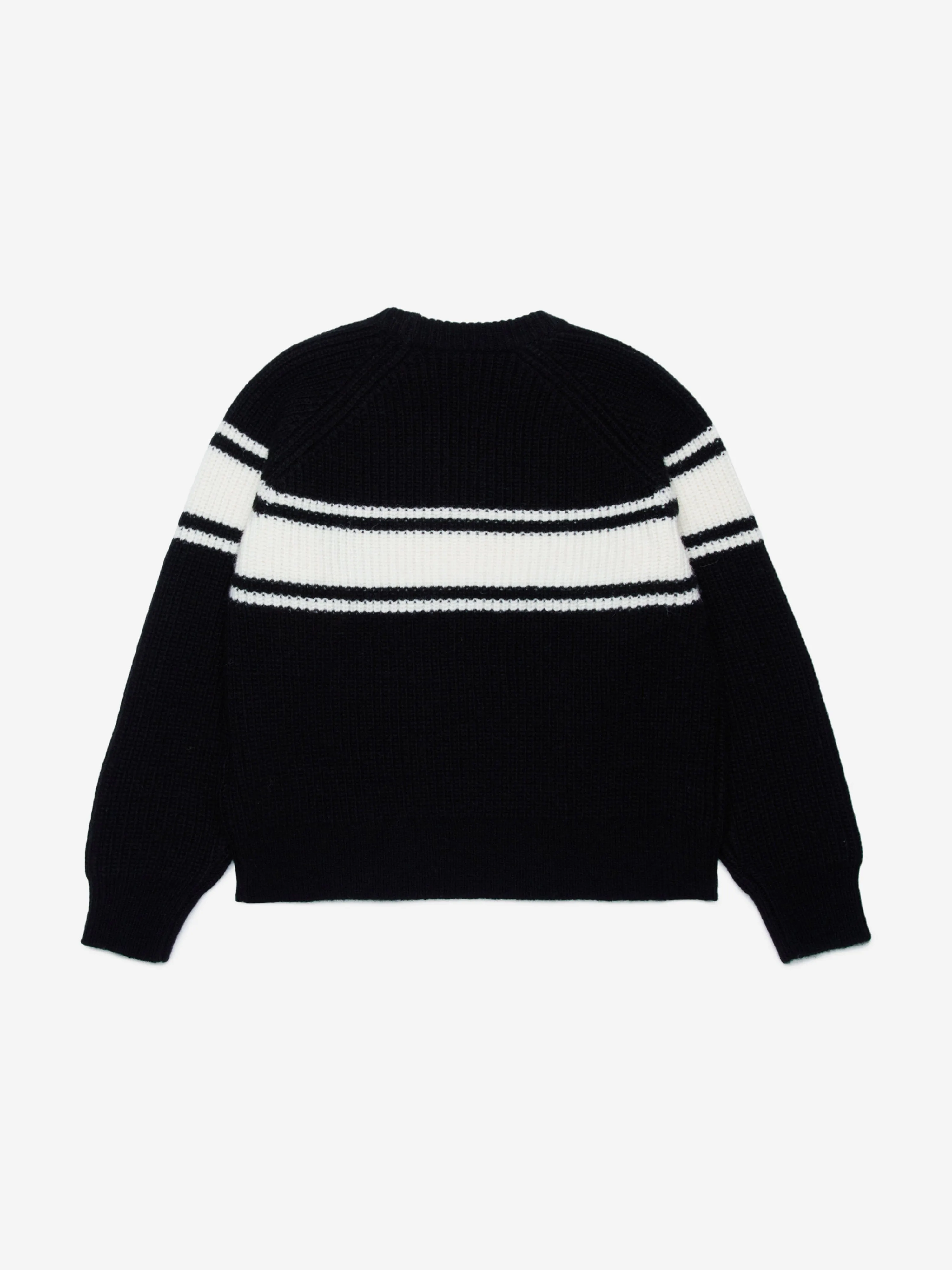 MARNI Kids Gestreifter Pullover in Schwarz