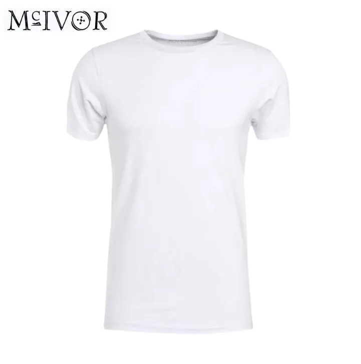 Mc Ivor Crew Neck Weißes T-Shirt Weiß