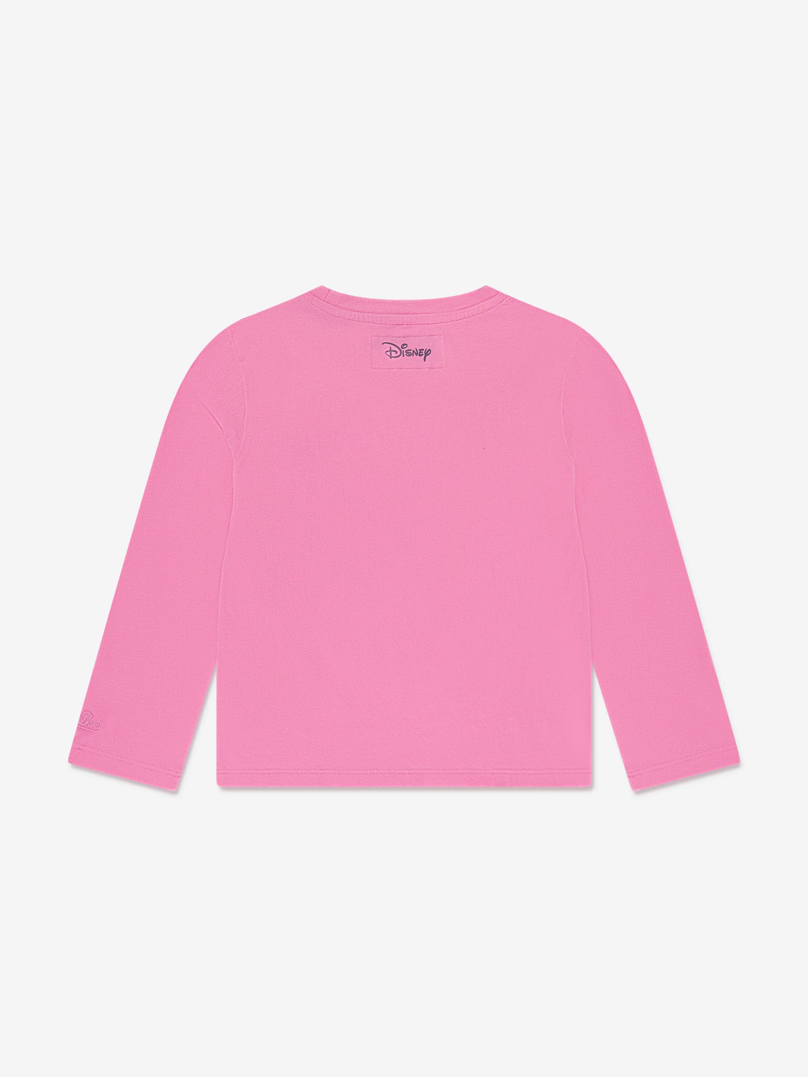MC2 Saint Barth Mädchen Minnie Weihnachts Langarm T-Shirt in Pink