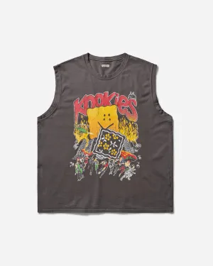 Herren 20/-Jersey Ärmelloses Großes T-Shirt (Buster Peckish Bowy) Tintenschwarz