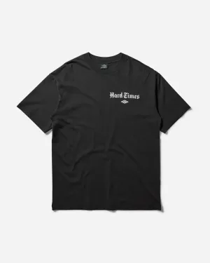 Herren Hard Times T-Shirt Schwarz
