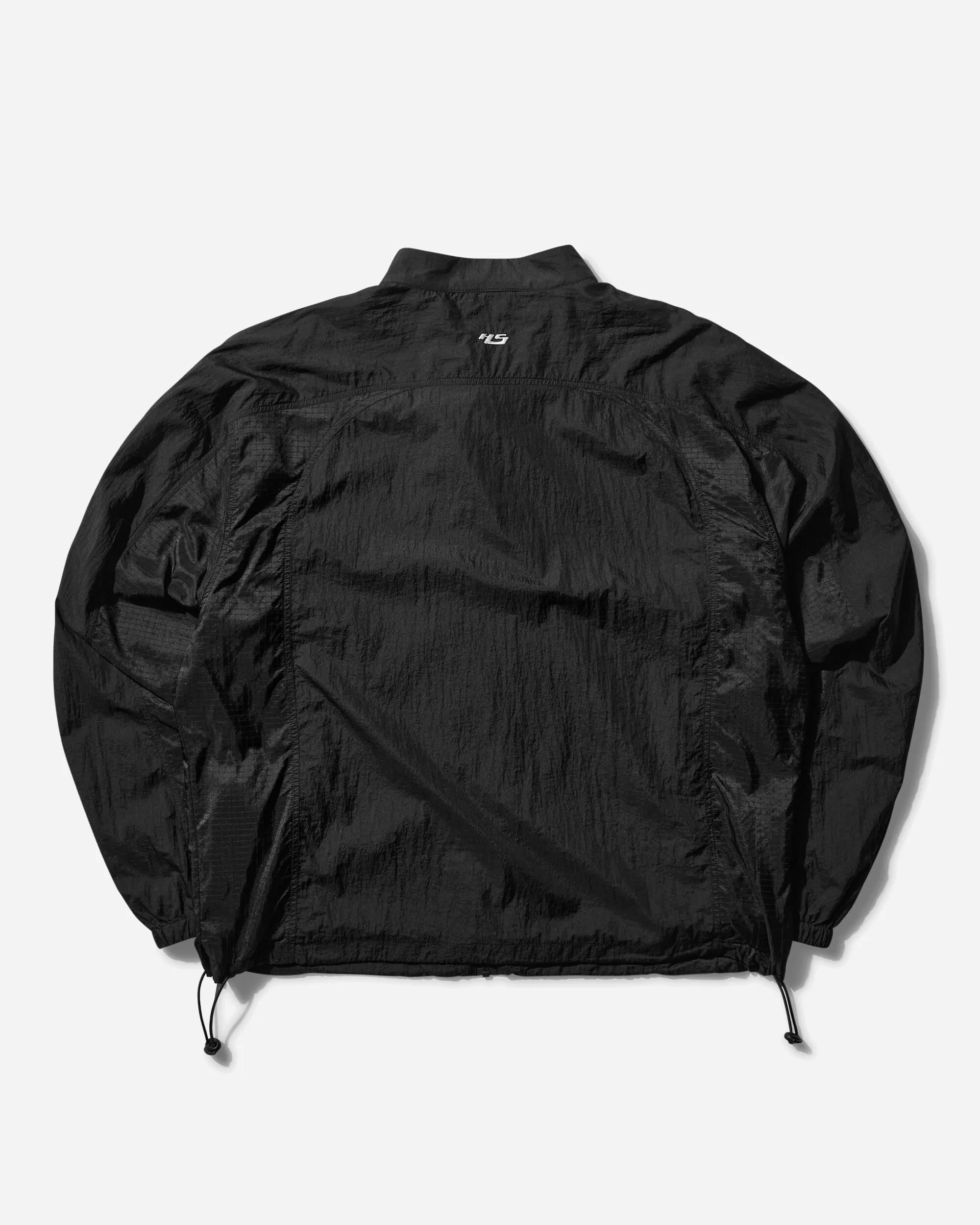 Herren Nylite Texturierte Panel Jacke Schwarz