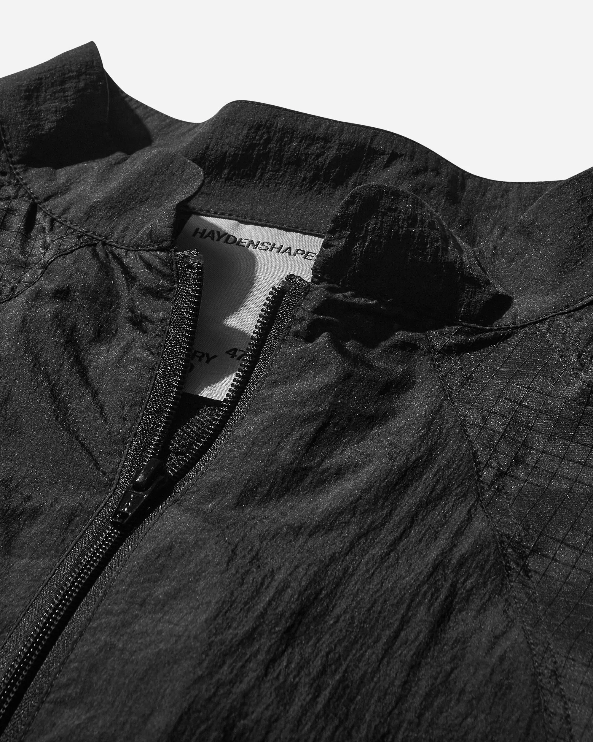 Herren Nylite Texturierte Panel Jacke Schwarz