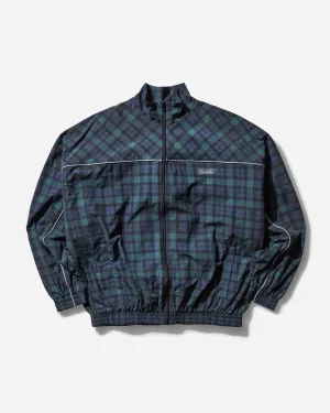 Herren Übergroße Trackjacke Schwarz Karo