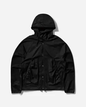 Herren Parka Shell Jacke Schwarz