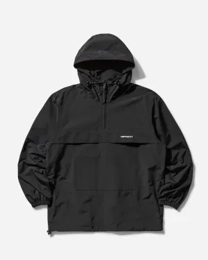 Herren Windbreaker Pullover Schwarz