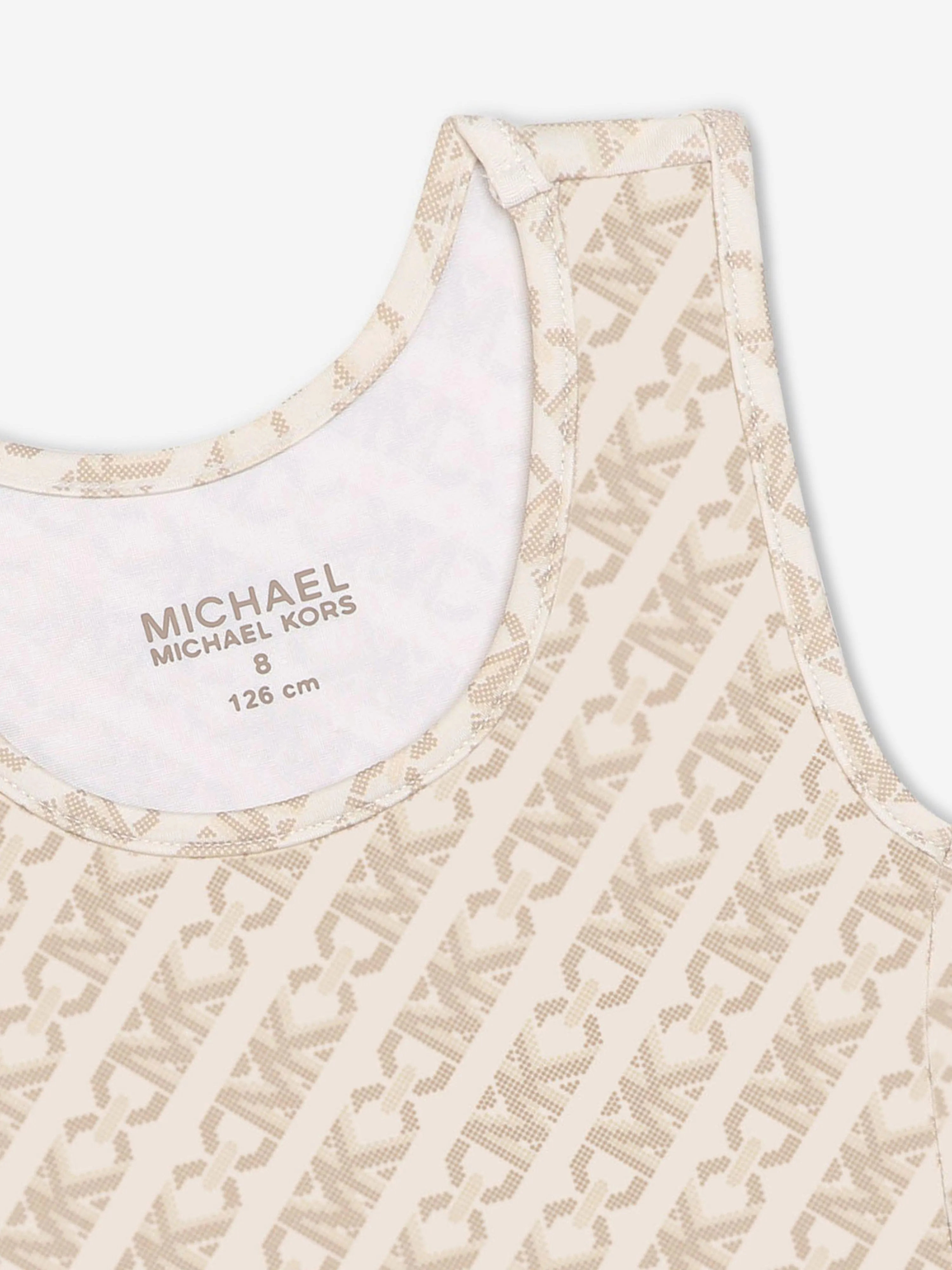 Michael Kors Mädchen Logo Crop Top in Elfenbein