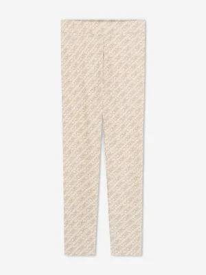 Michael Kors Mädchen Logo Leggings in Elfenbein