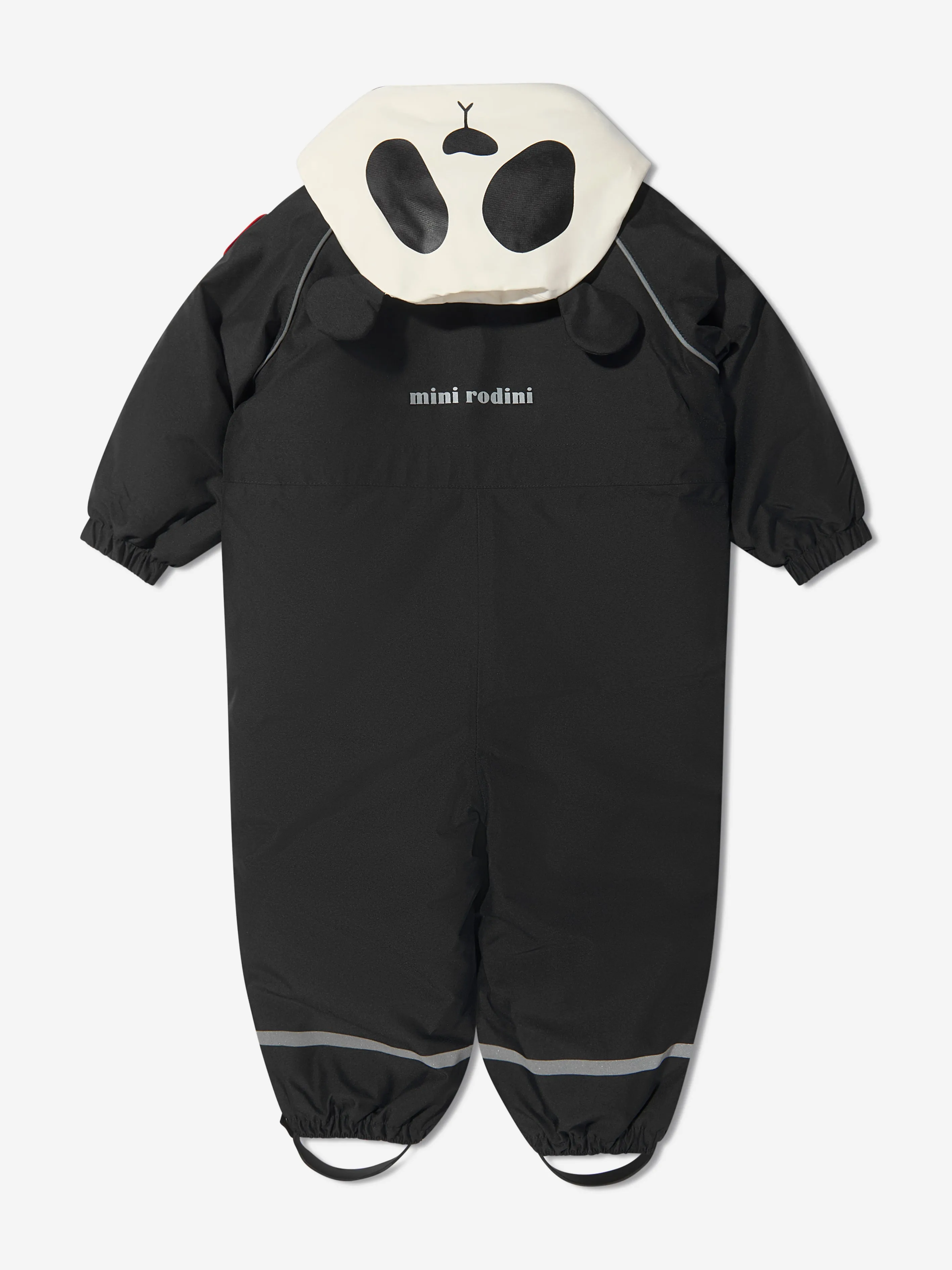 Mini Rodini Baby Alaska Panda Schneeanzug in Schwarz