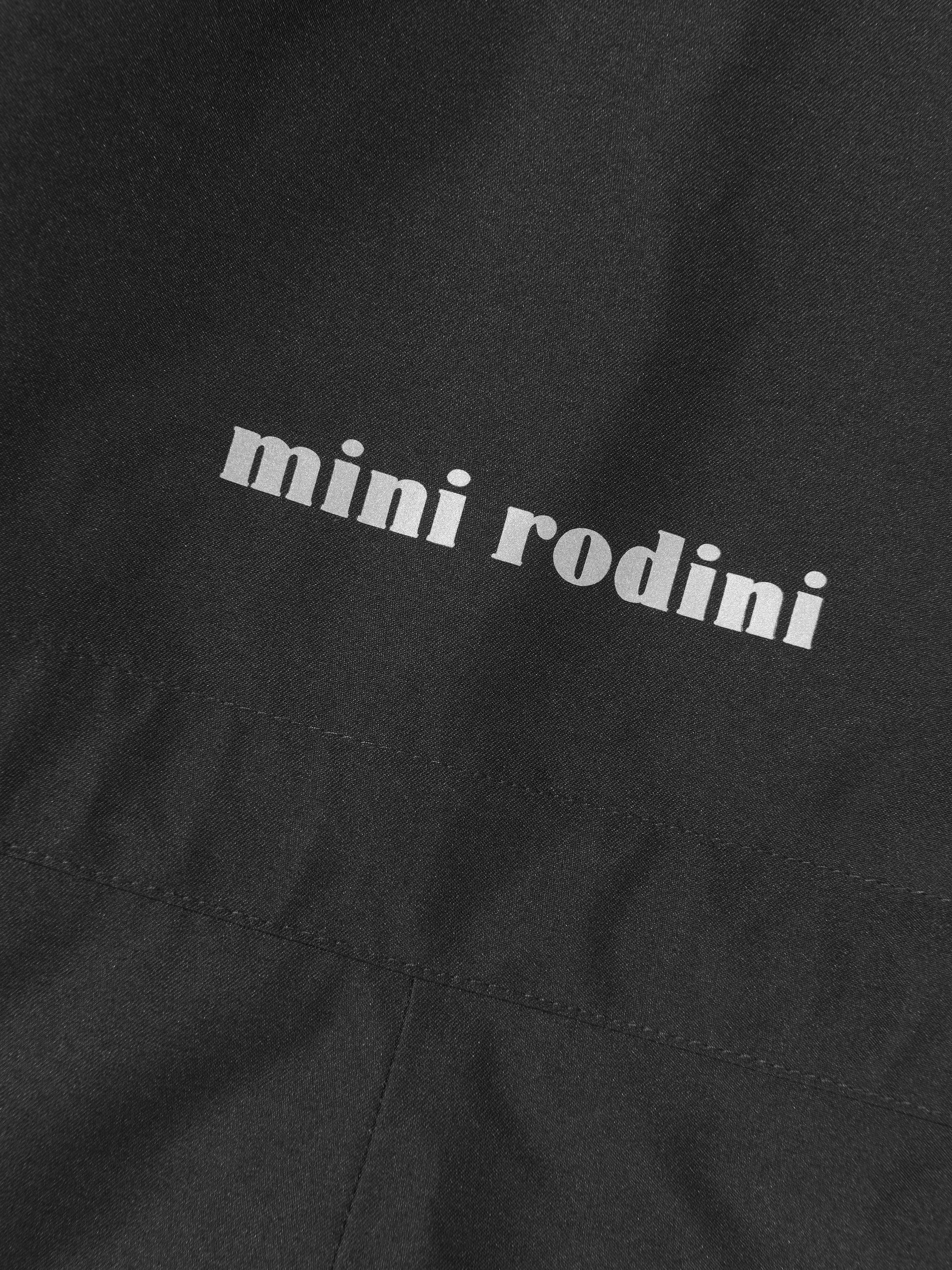 Mini Rodini Baby Alaska Panda Schneeanzug in Schwarz