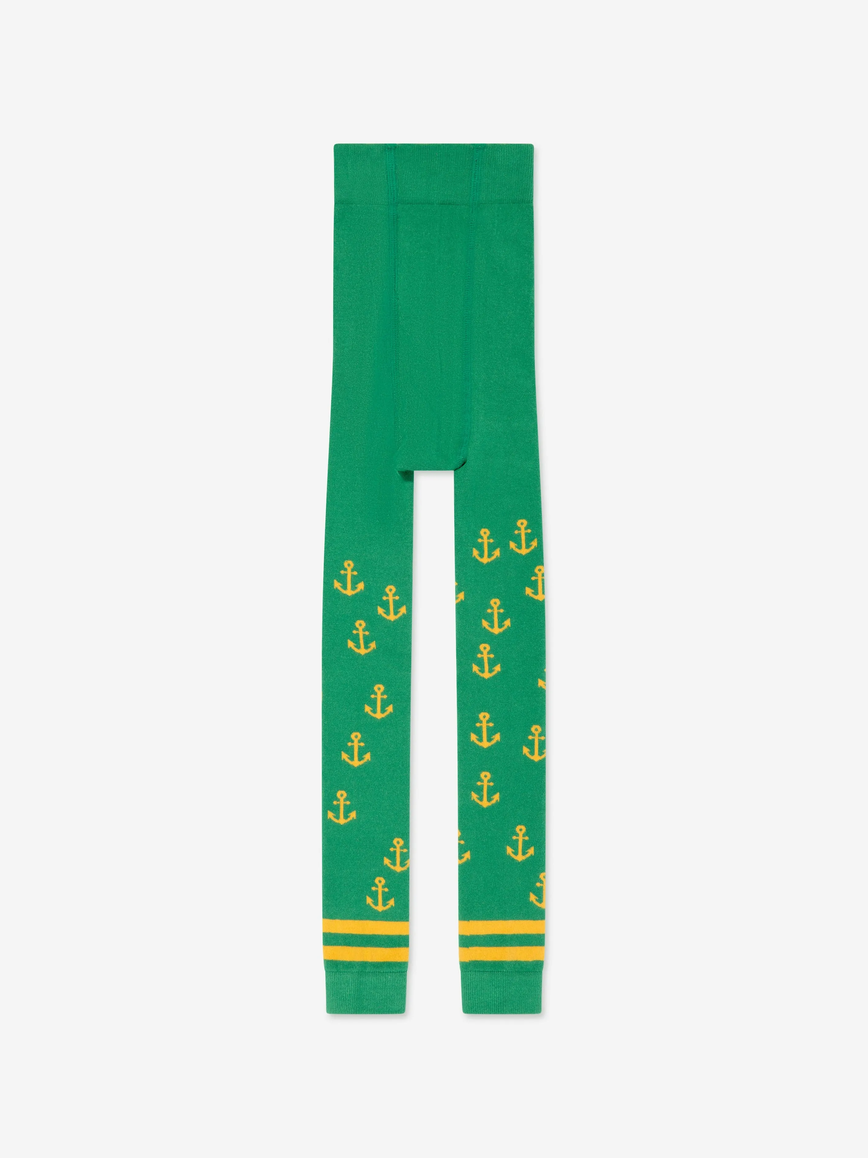 Mini Rodini Mädchen Anker-Print Leggings in Grün
