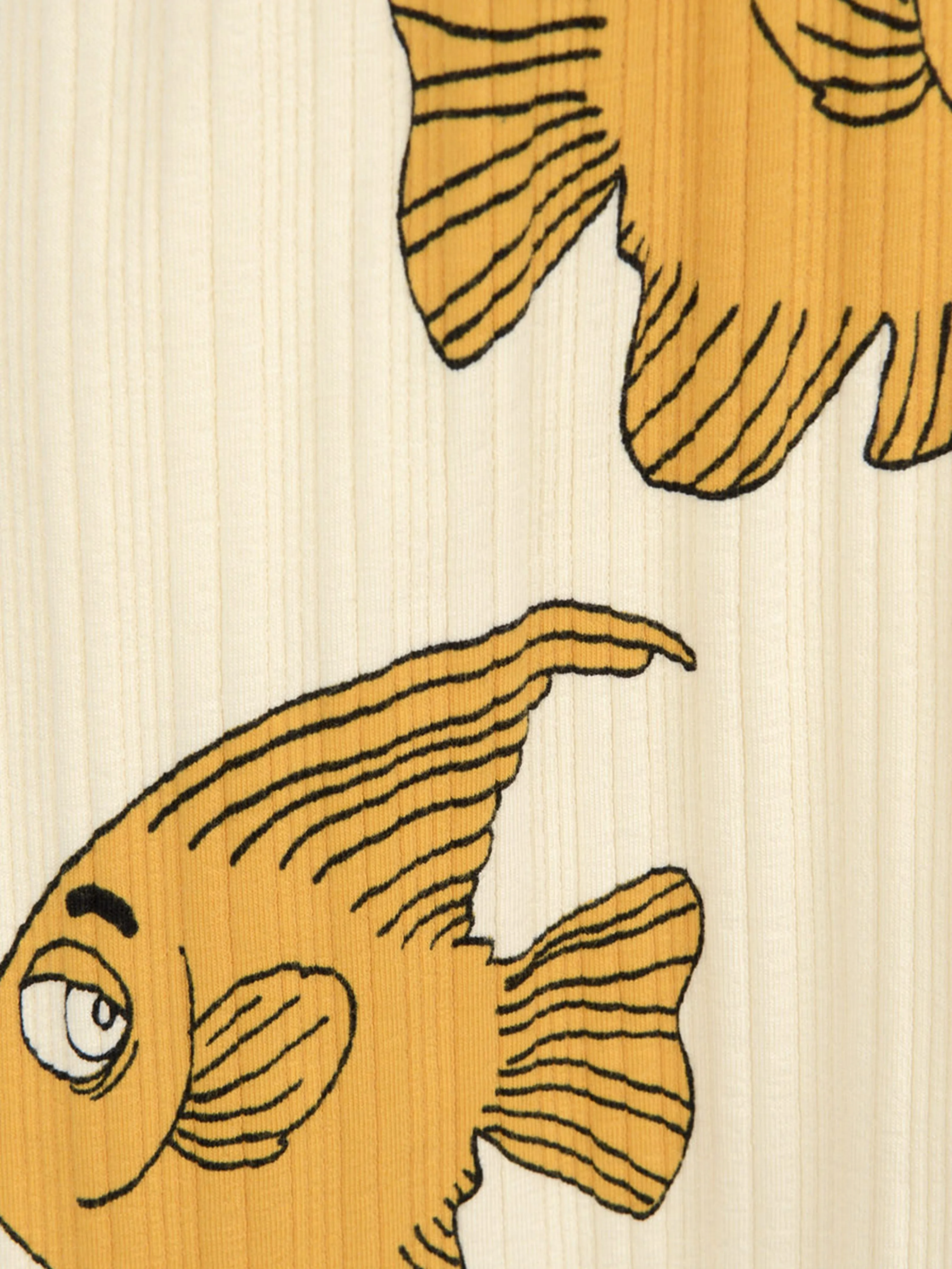 Mini Rodini Mädchen Baumwollkleid mit Fisch-Print