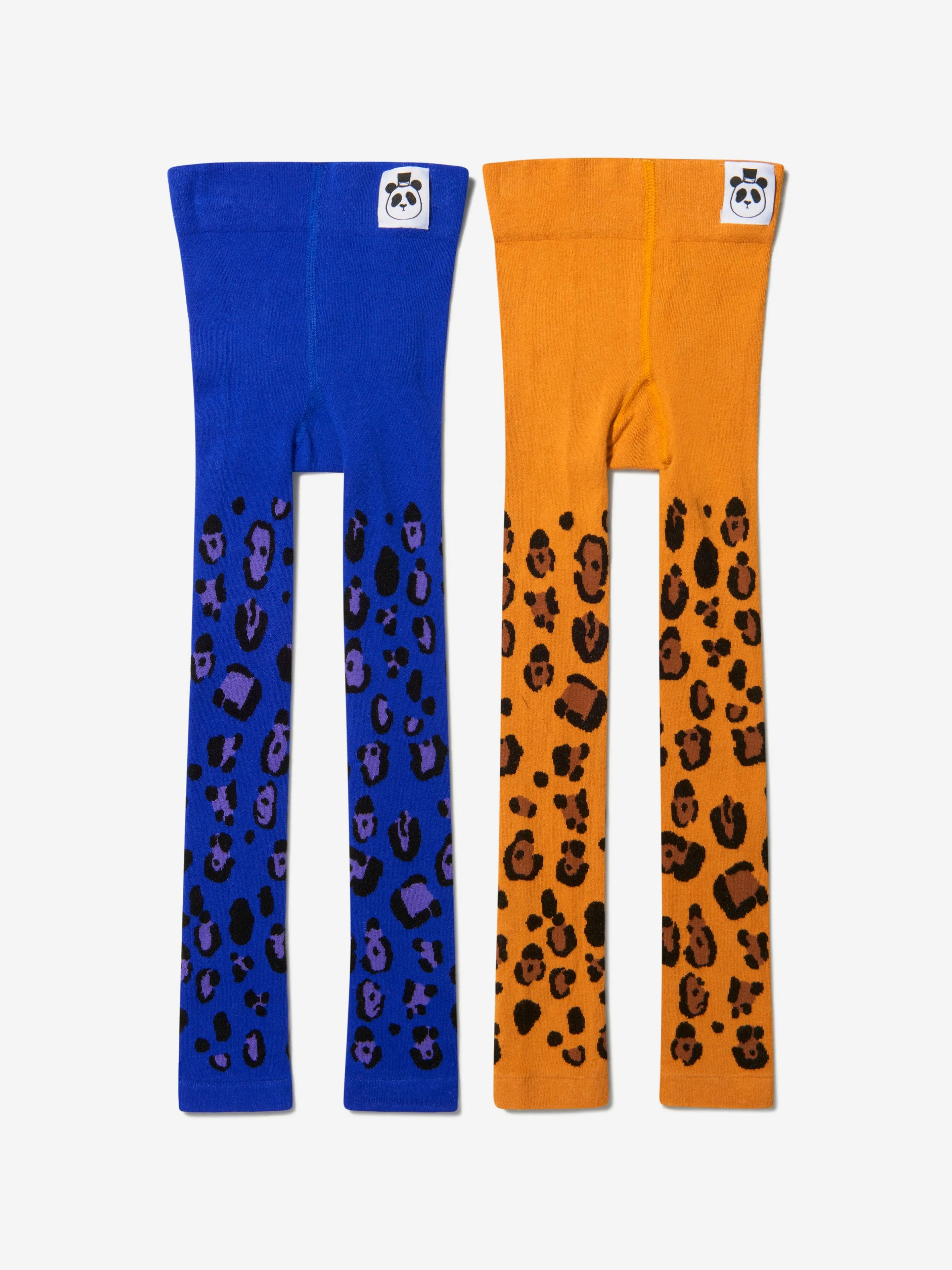 Mini Rodini Mädchen Bio-Baumwolle Leopard Leggings (2er Pack)