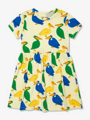 Mini Rodini Mädchen Pelikan Kleid in Gelb