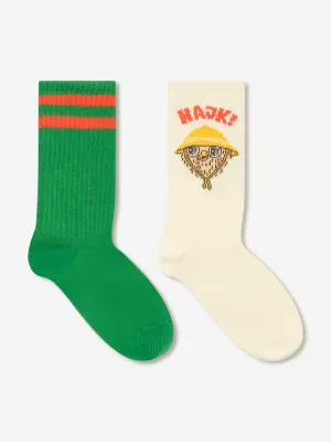 Mini Rodini Kinder Wander-2er-Pack Socken-Set in Mehrfarben