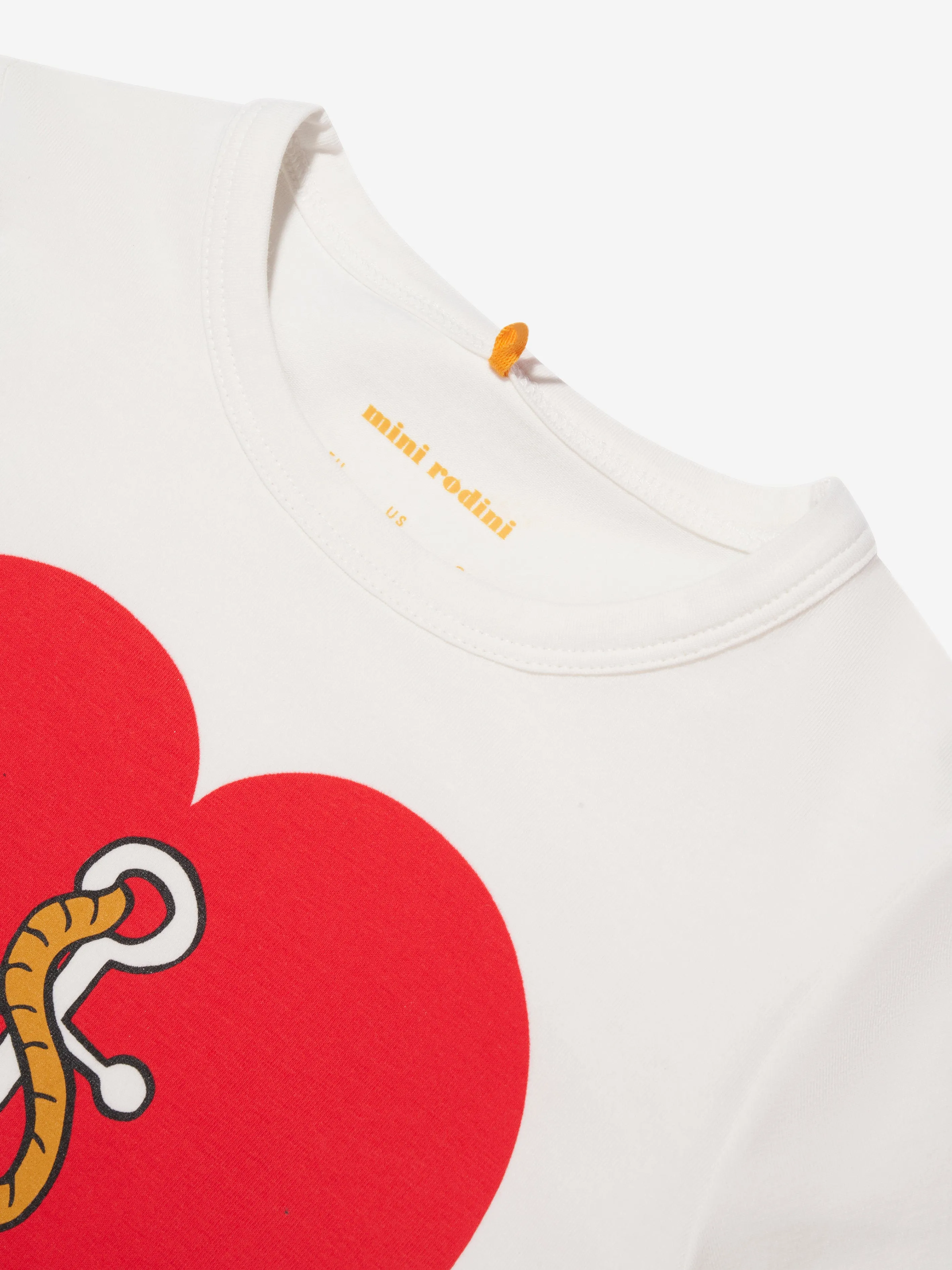 Mini Rodini Kinder-Sailor-Herz T-Shirt in Weiß