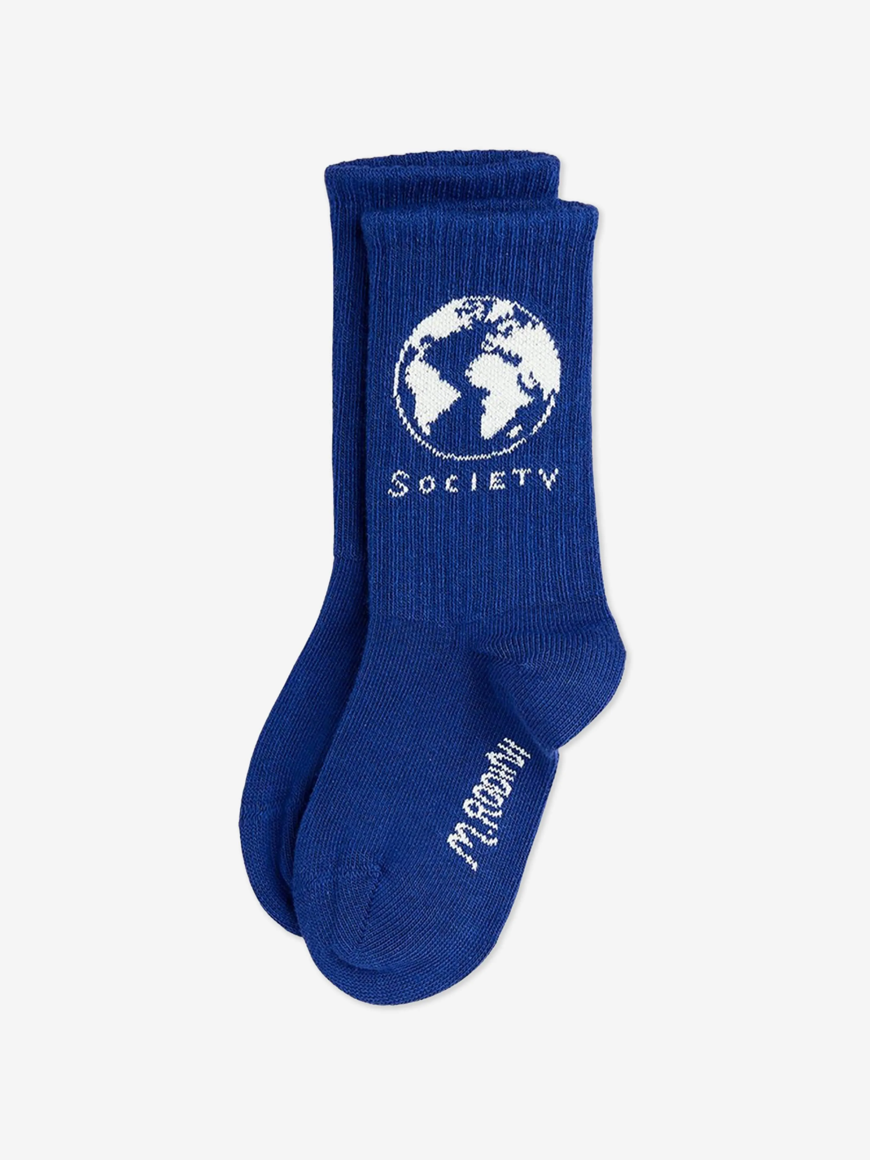 Mini Rodini Kids Society Socken in Blau