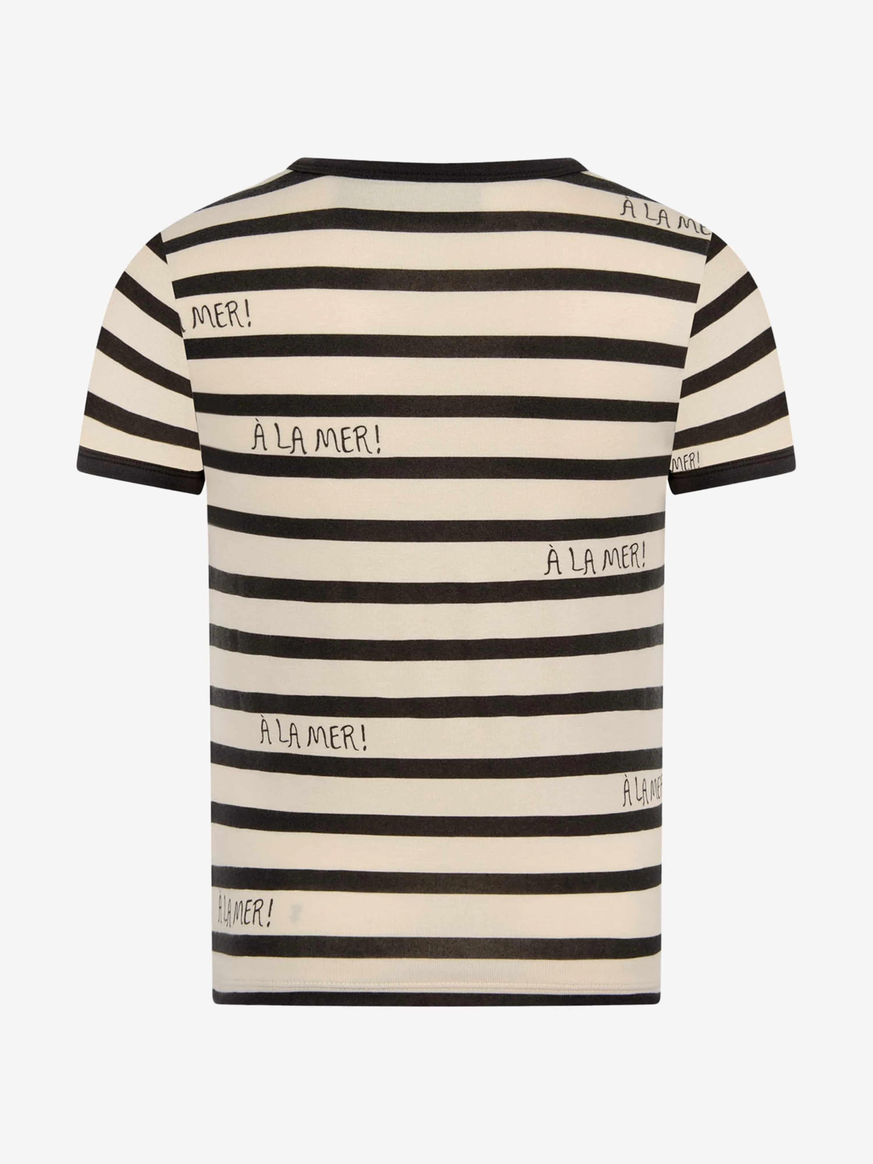 Mini Rodini Kinder Gestreiftes Baumwoll-T-Shirt