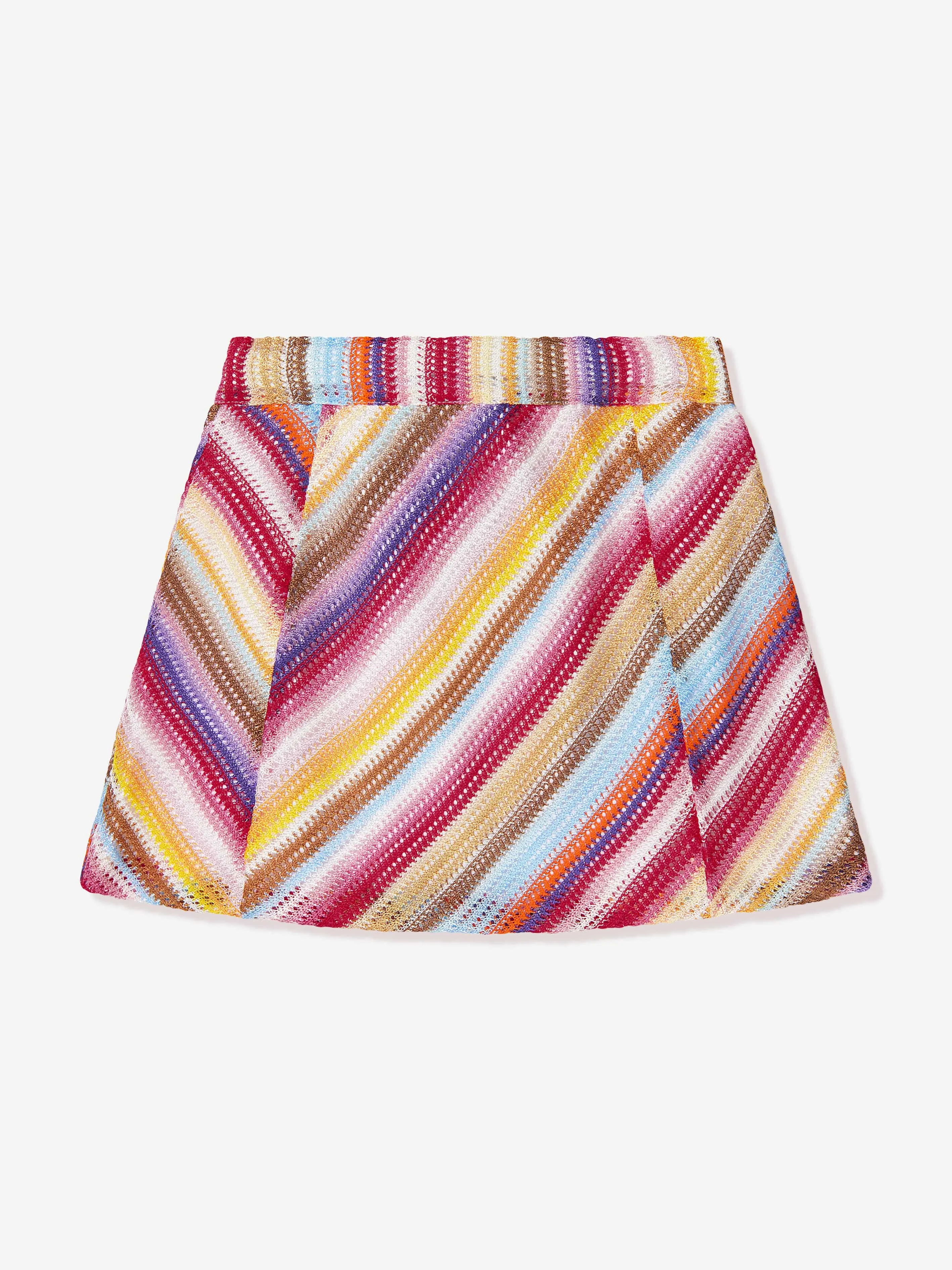 Missoni Mädchen Gestreifter Rock in Mehrfarben