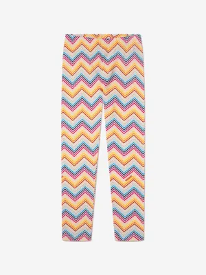 Missoni Mädchen Zickzack-Leggings in Mehrfarben